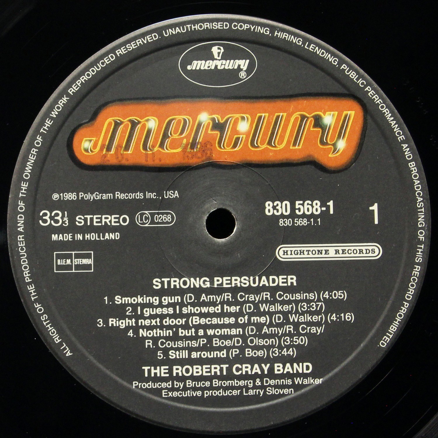 LP Robert Cray Band — Strong Persuader фото 3