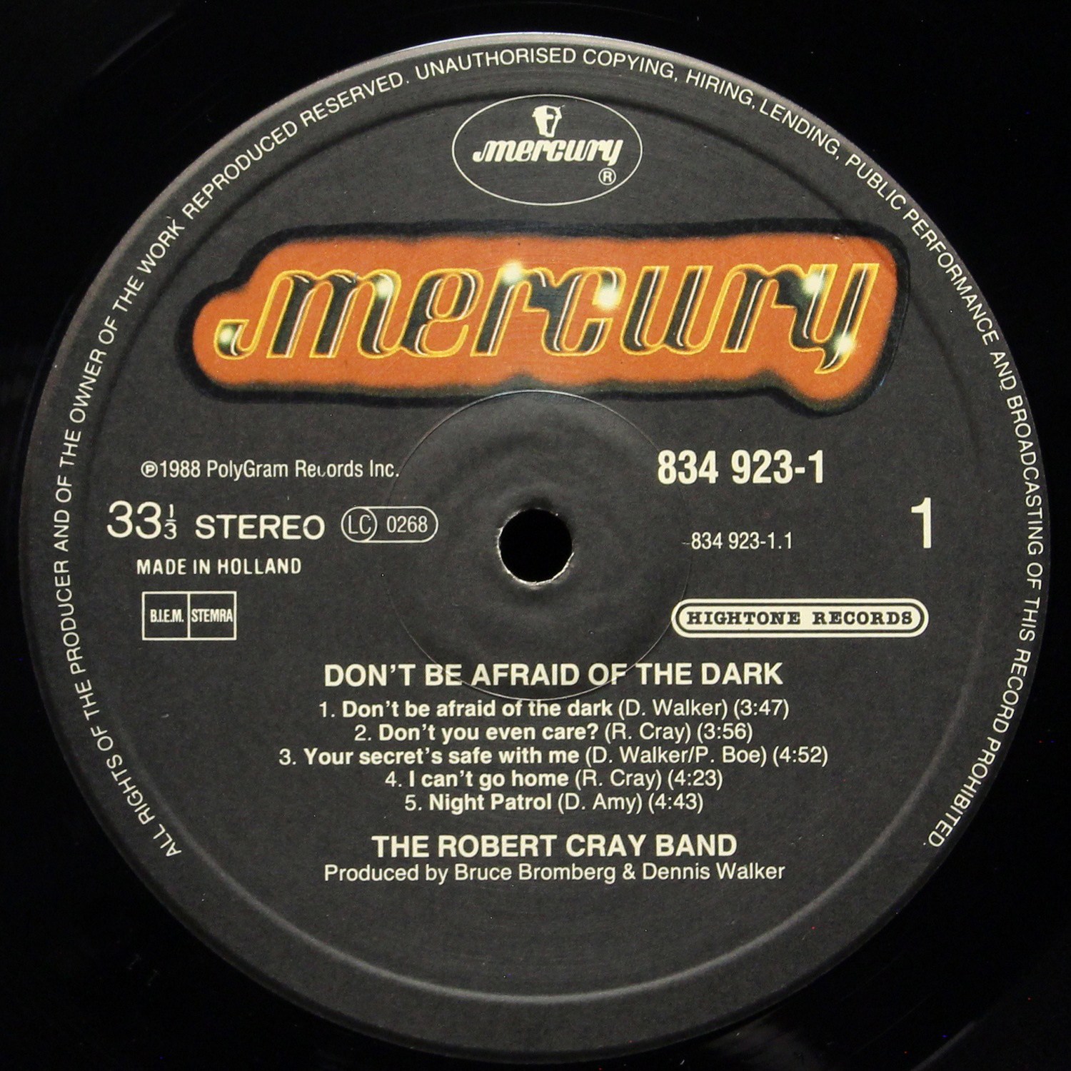 LP Robert Cray Band — Don't Be Afraid Of The Dark фото 2