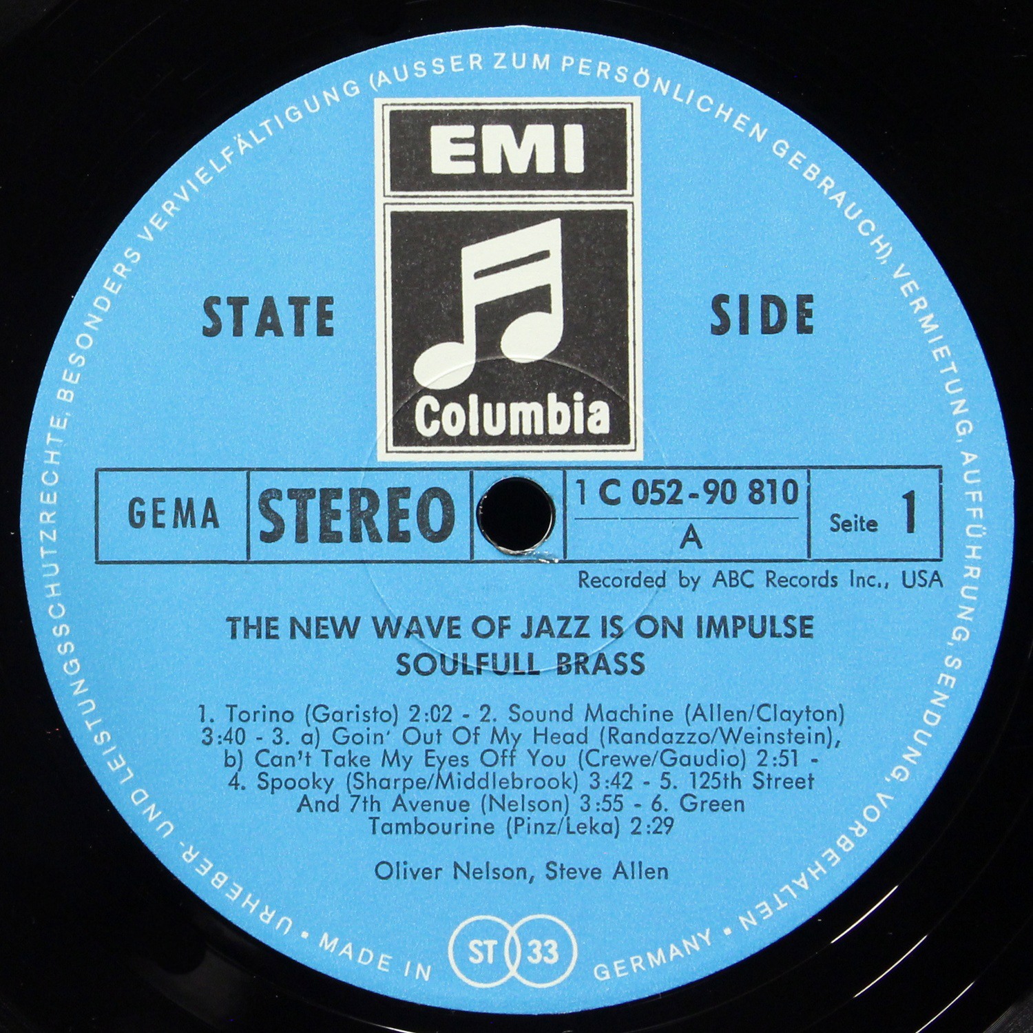 LP Oliver Nelson — Soulful Brass фото 3