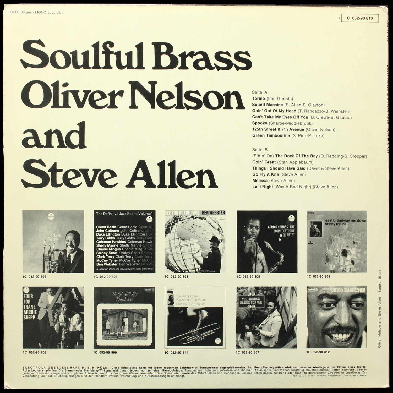 LP Oliver Nelson — Soulful Brass фото 2