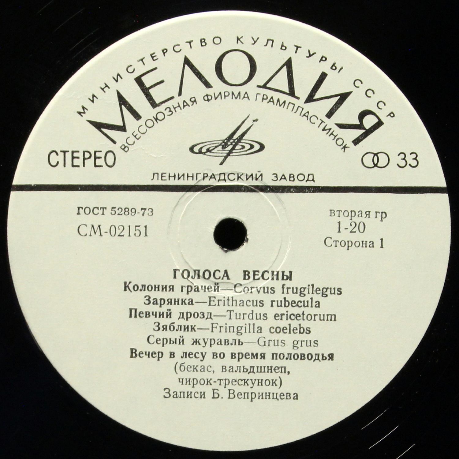 LP V/A — Голоса Весны фото 2