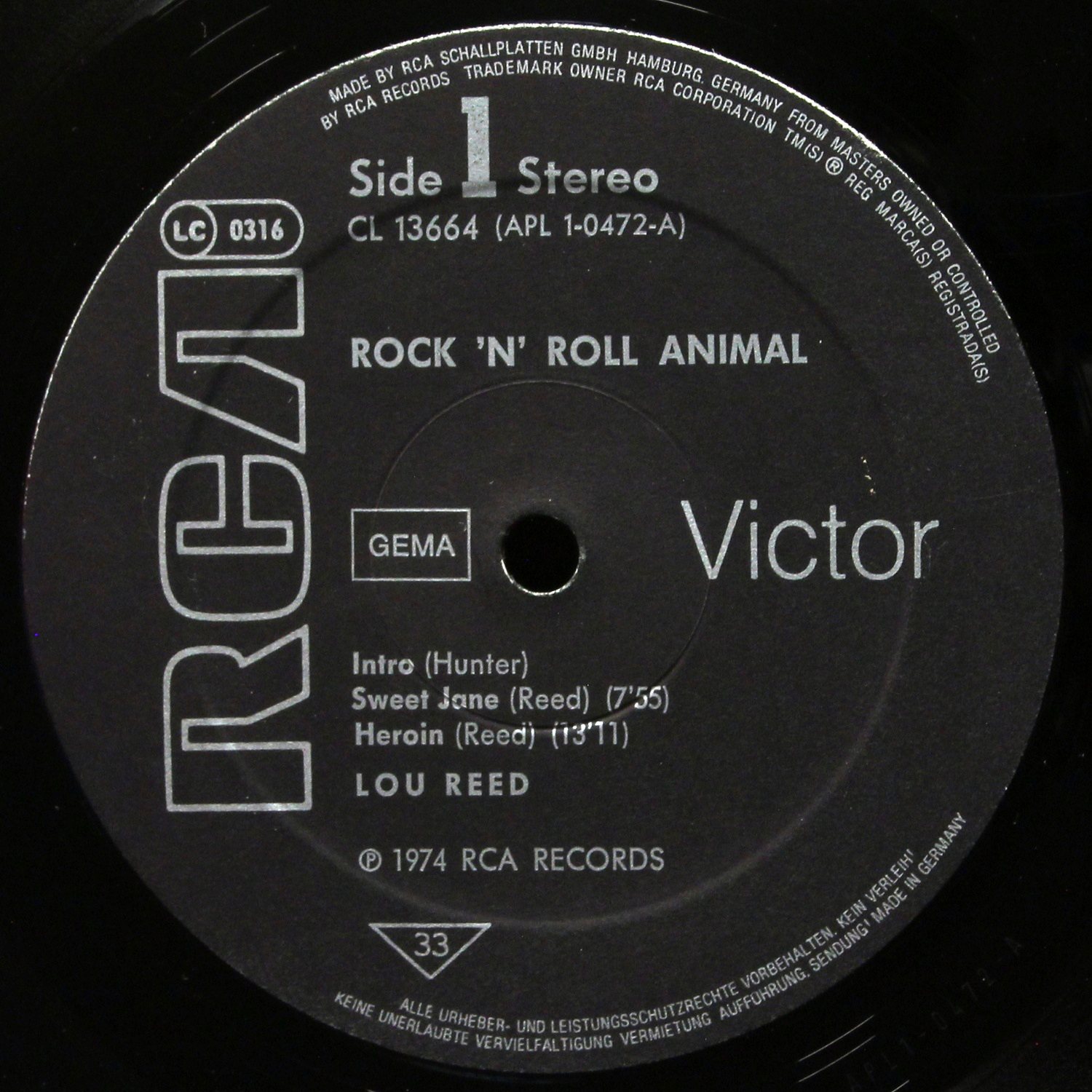LP Lou Reed — Rock N Roll Animal фото 2