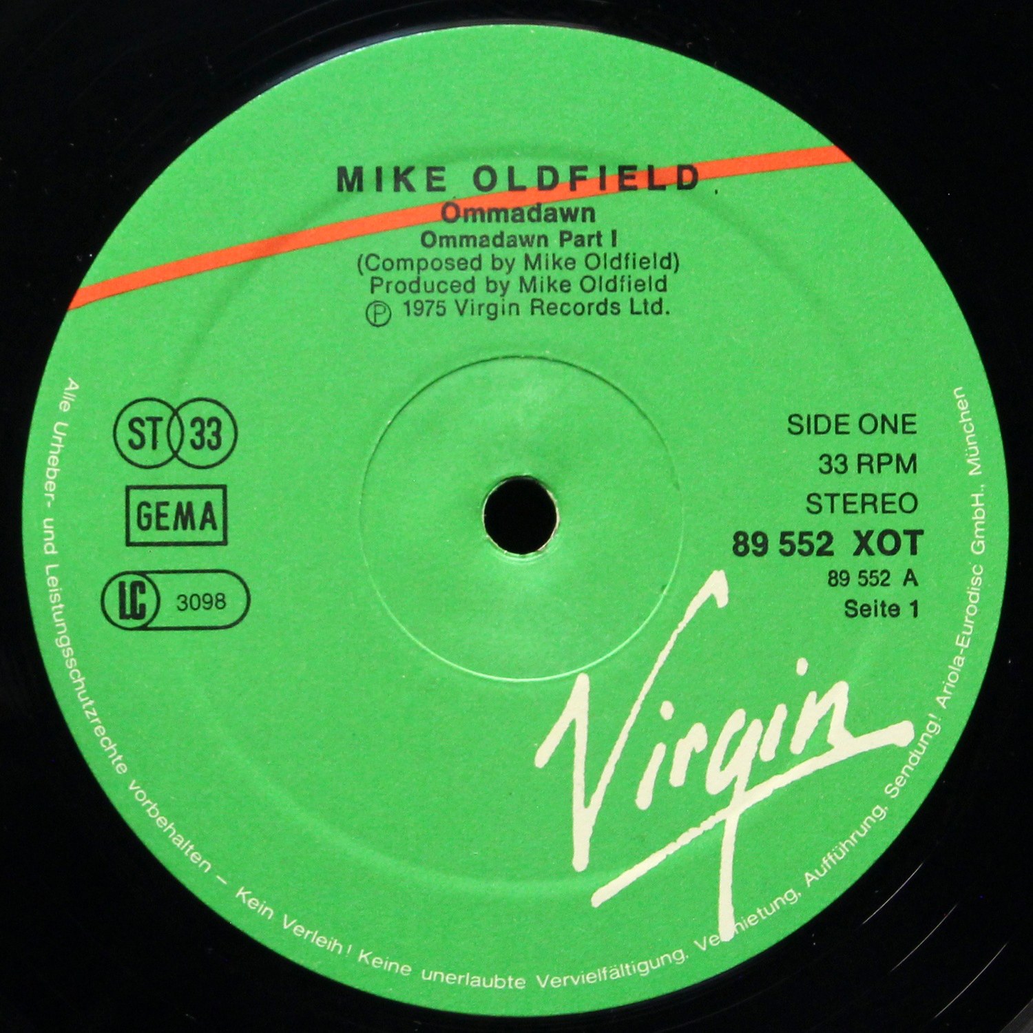 LP Mike Oldfield — Ommadawn фото 2