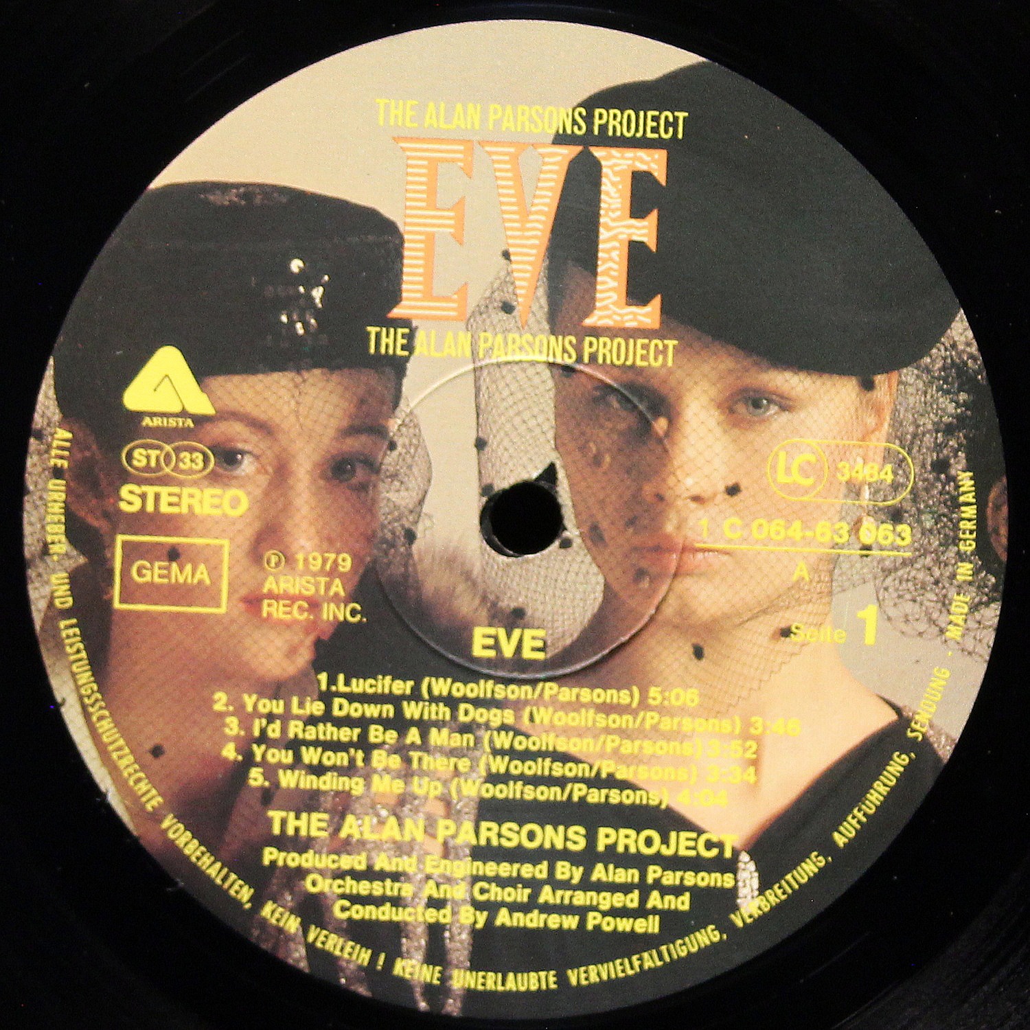 LP Alan Parsons Project — Eve (misprint) фото 3