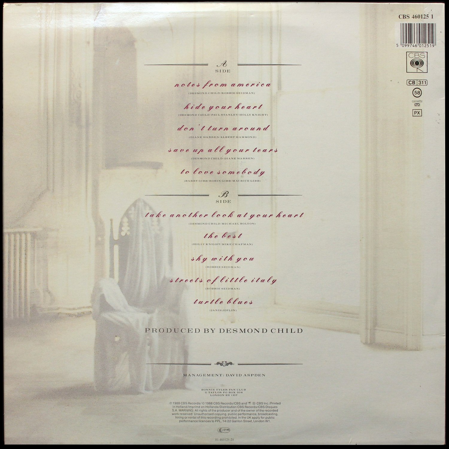 LP Bonnie Tyler — Hide Your Heart фото 2