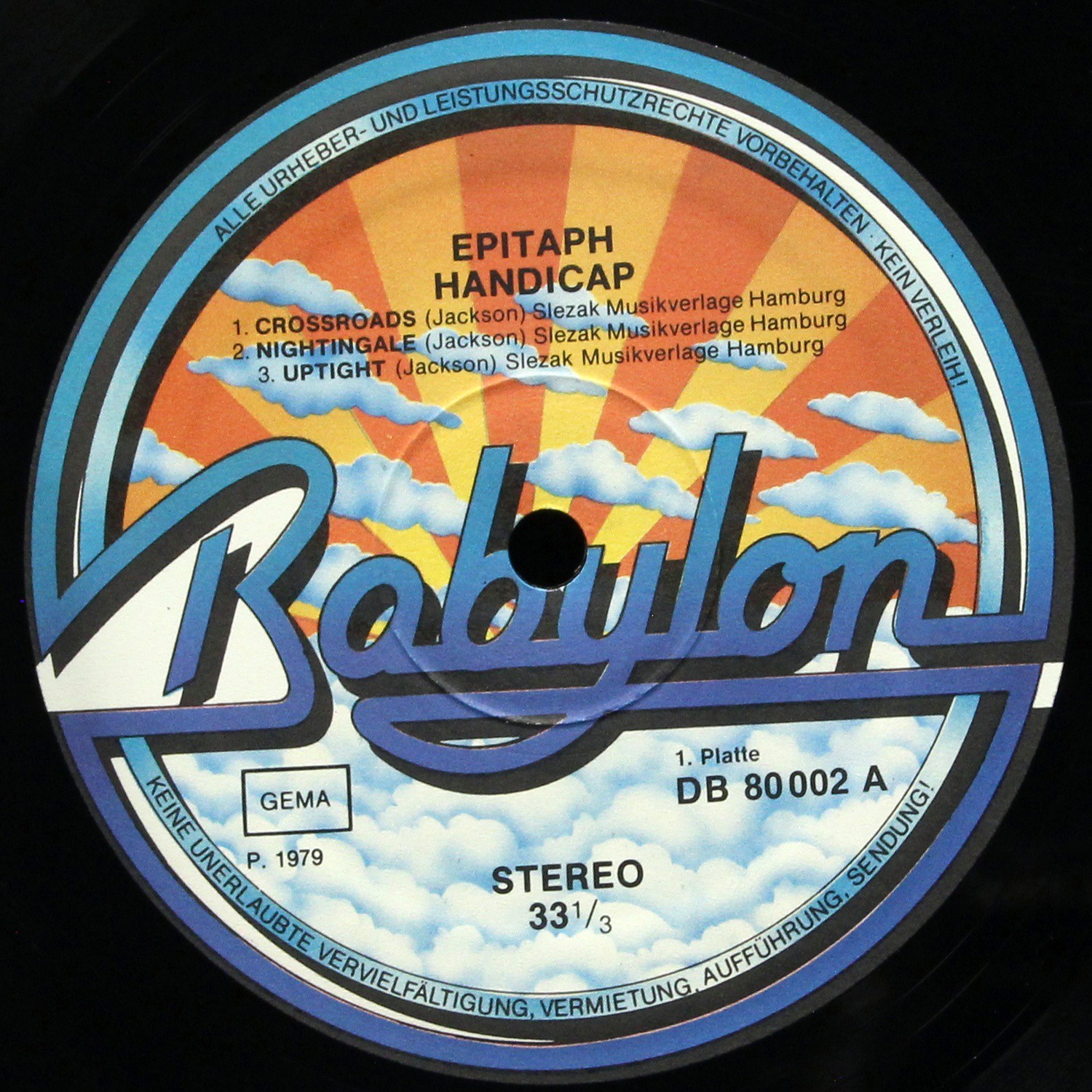 LP Epitaph — Handicap (2LP) фото 3