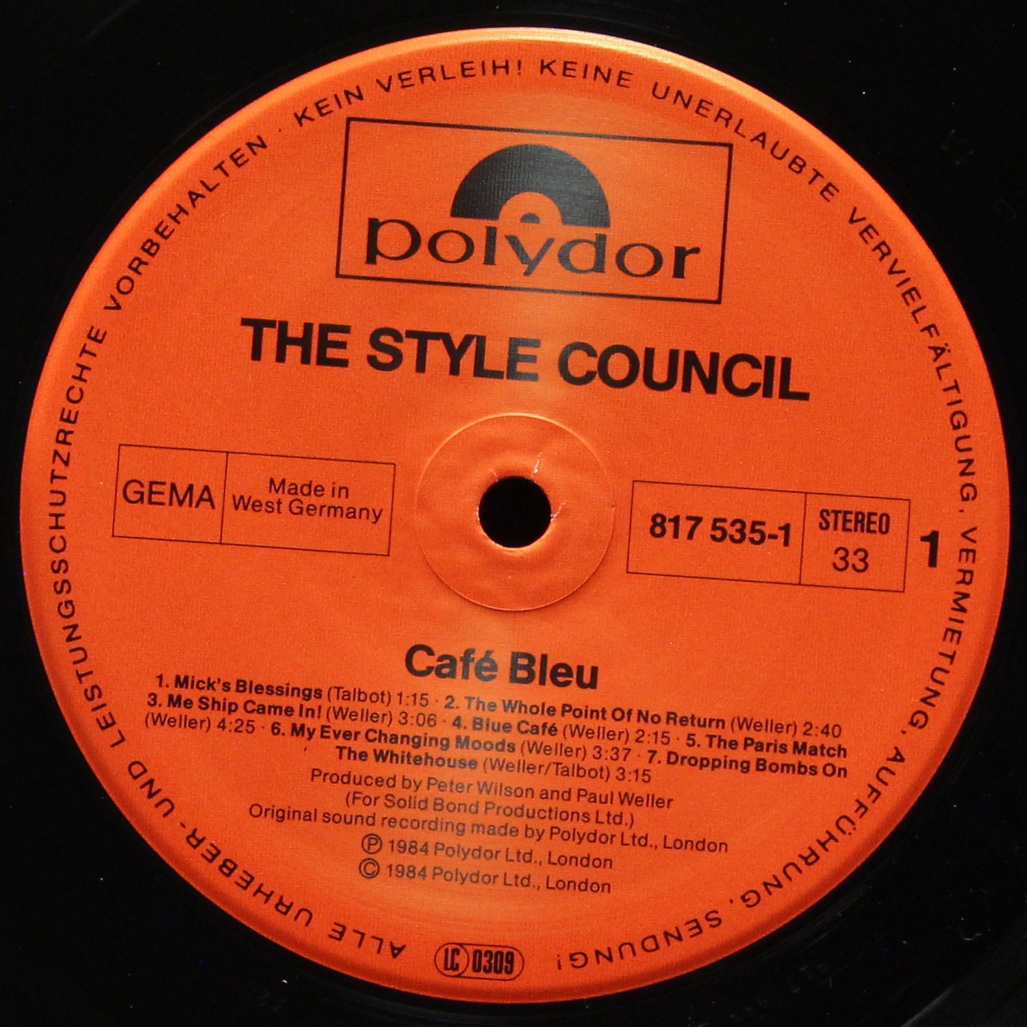 LP Style Council — Cafe Bleu фото 2