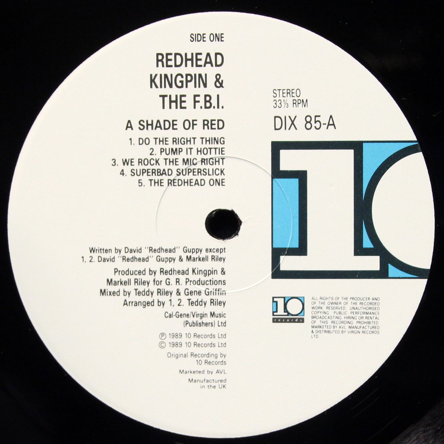 LP Redhead Kingpin And The FBI — A Shade Of Red фото 3