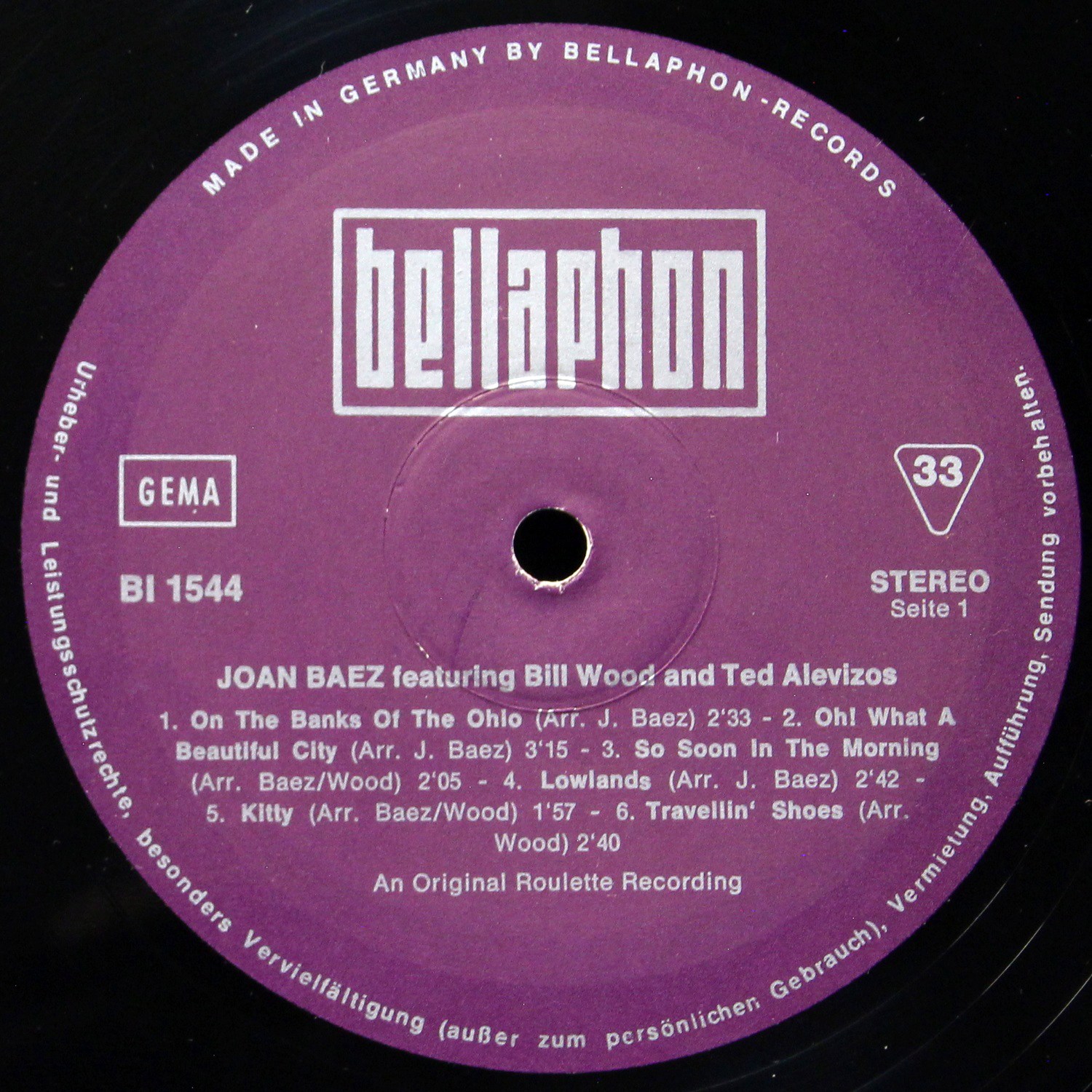 LP Joan Baez — Joan Baez фото 2