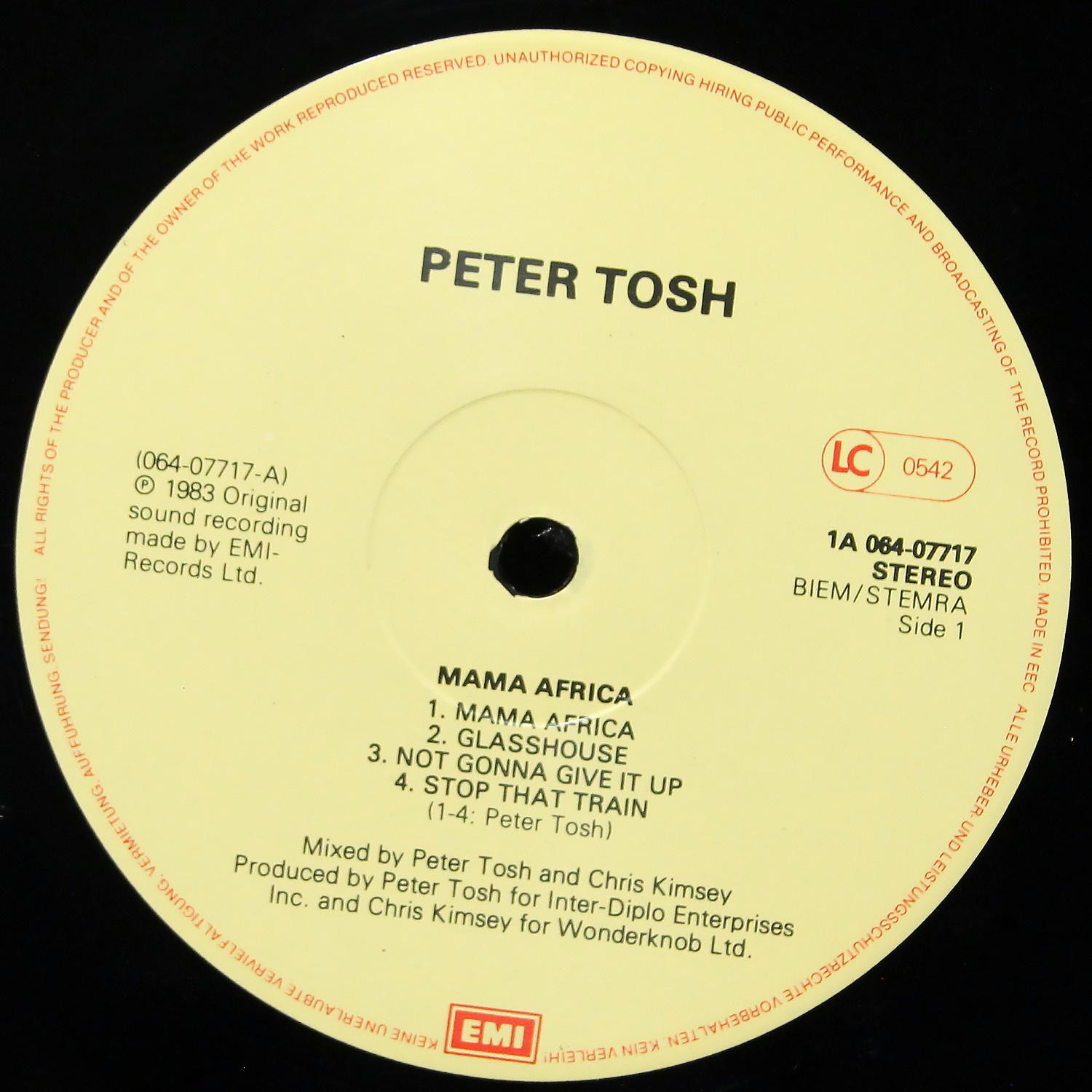 LP Peter Tosh — Mama Africa фото 3