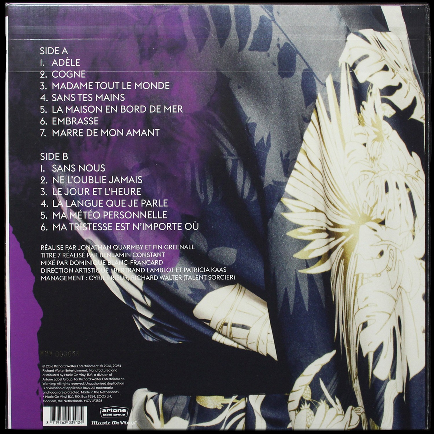 LP Patricia Kaas — Patricia Kaas (цветной винил,  + буклет) фото 2