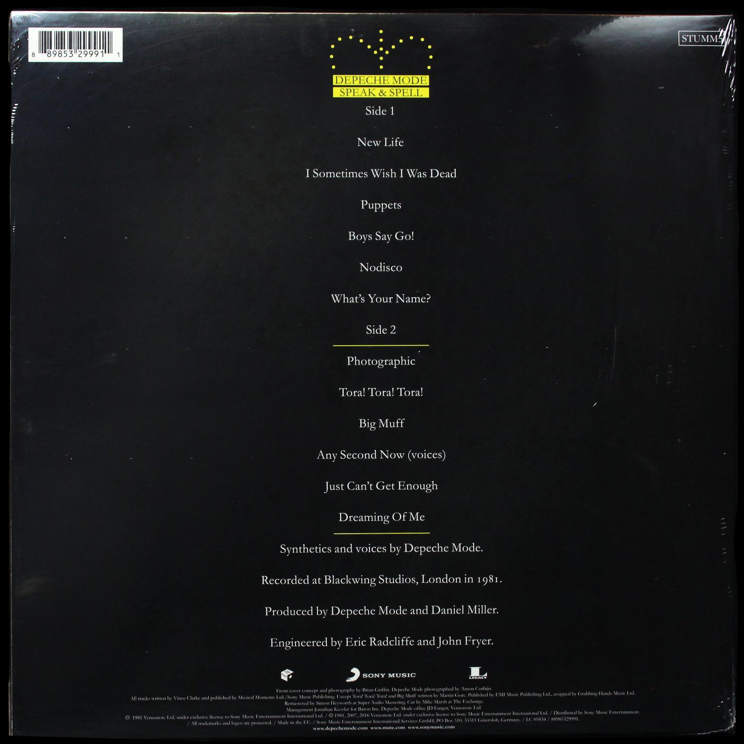 LP Depeche Mode — Speak & Spell фото 2