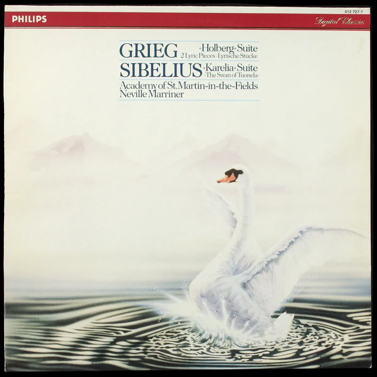 LP Sir Neville Marriner — Grieg / Sibelius: Holberg Suite - Karelia Suite фото