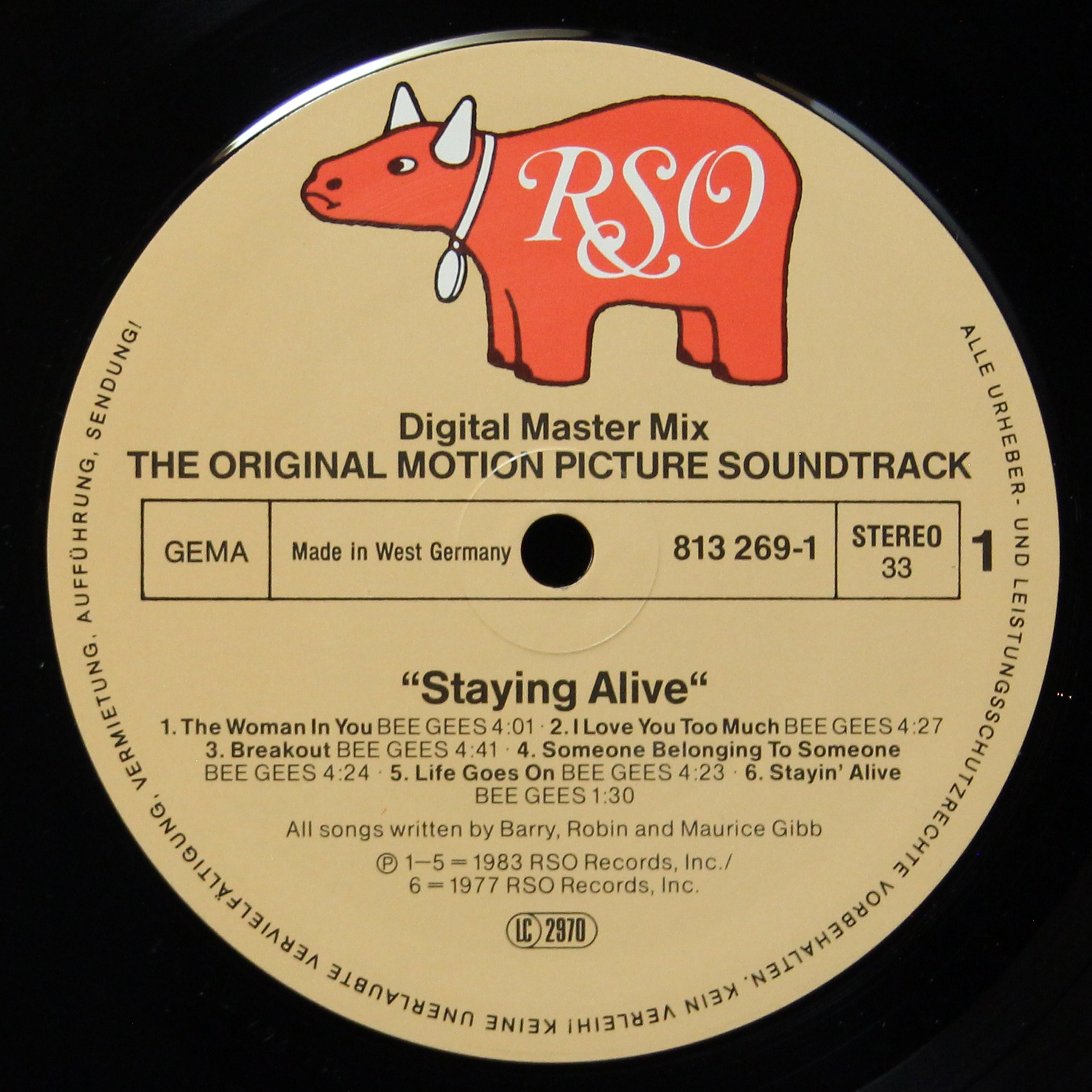 LP V/A — Staying Alive (The Original Motion Picture Soundtrack) фото 2