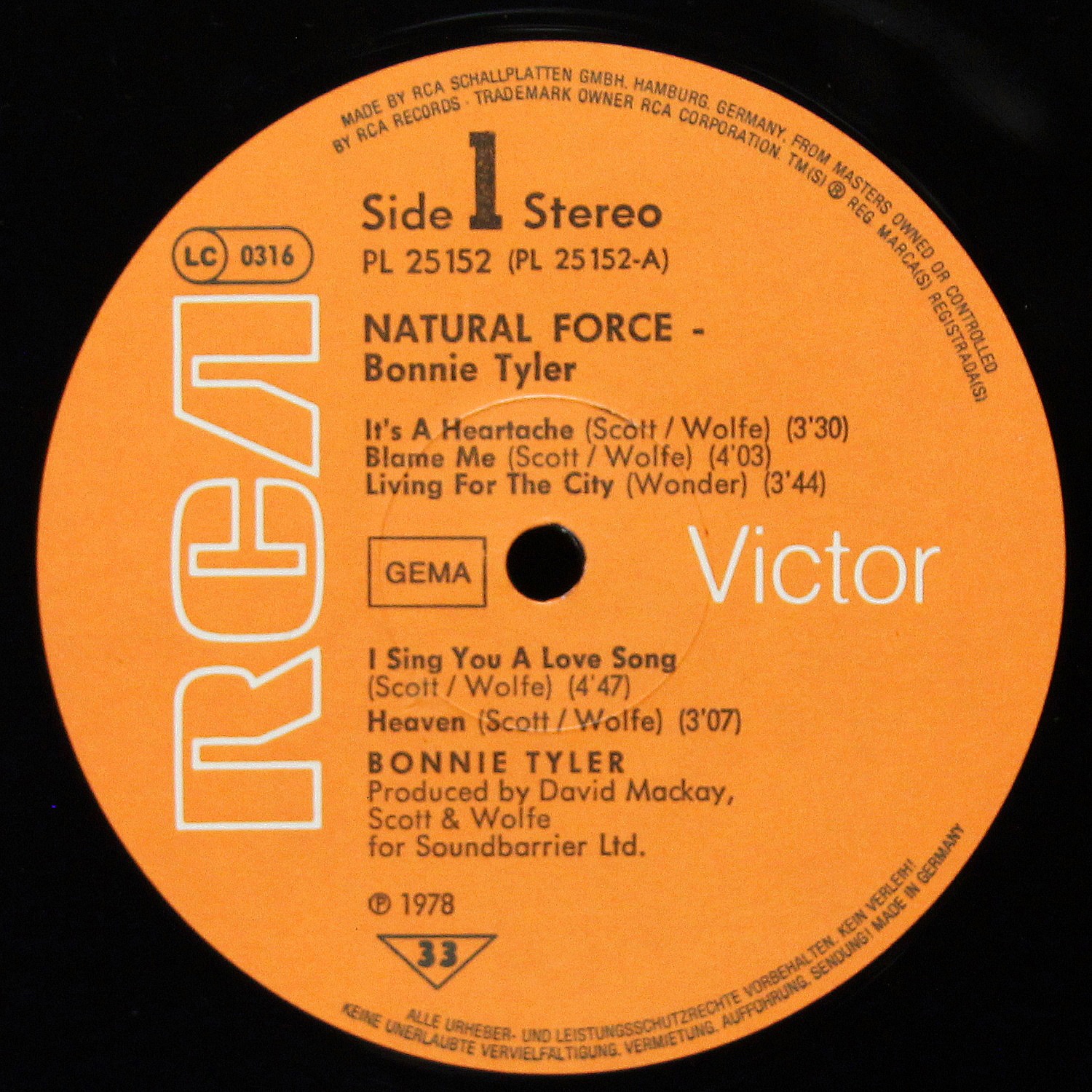 LP Bonnie Tyler — Natural Force фото 2