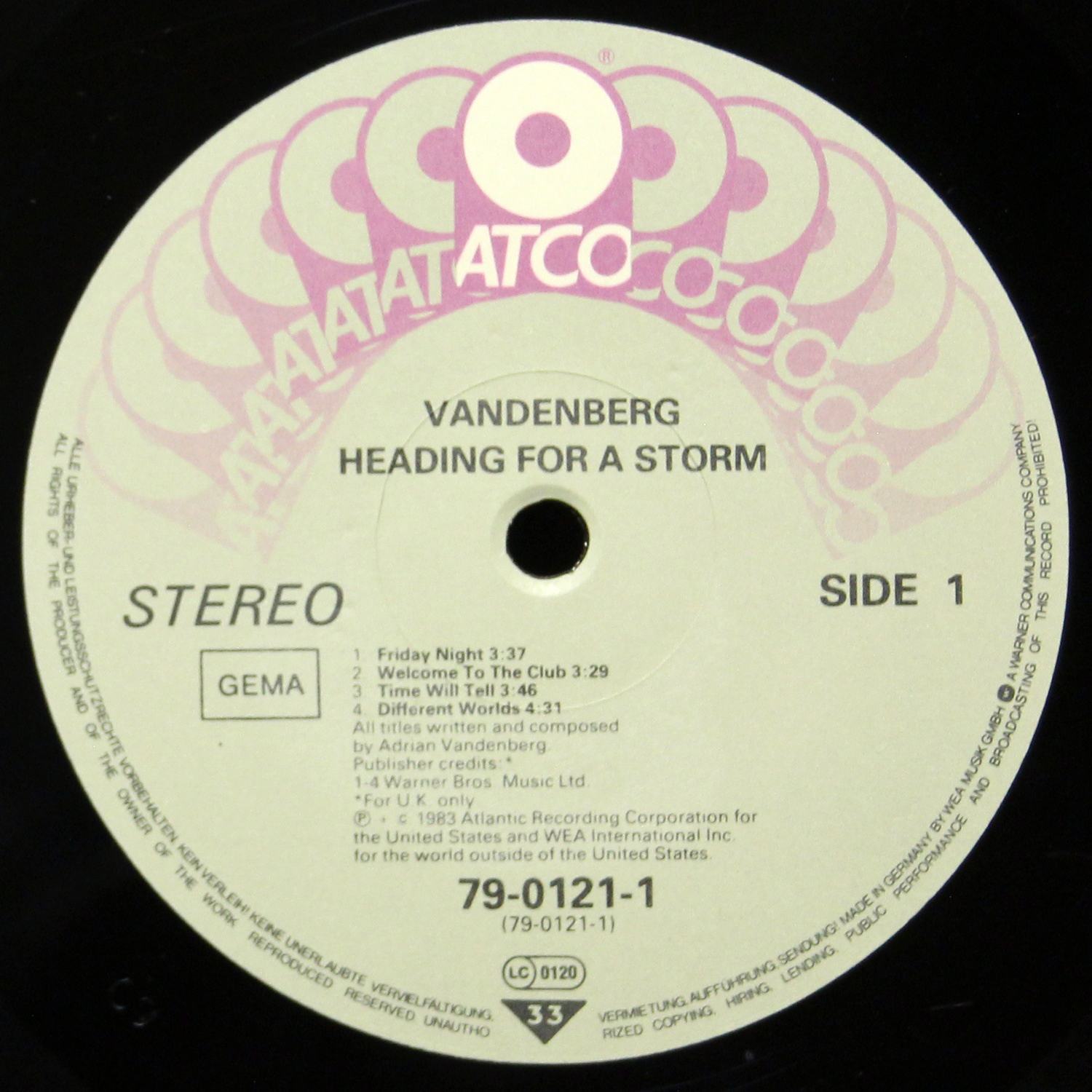 LP Vandenberg — Heading For A Storm фото 2