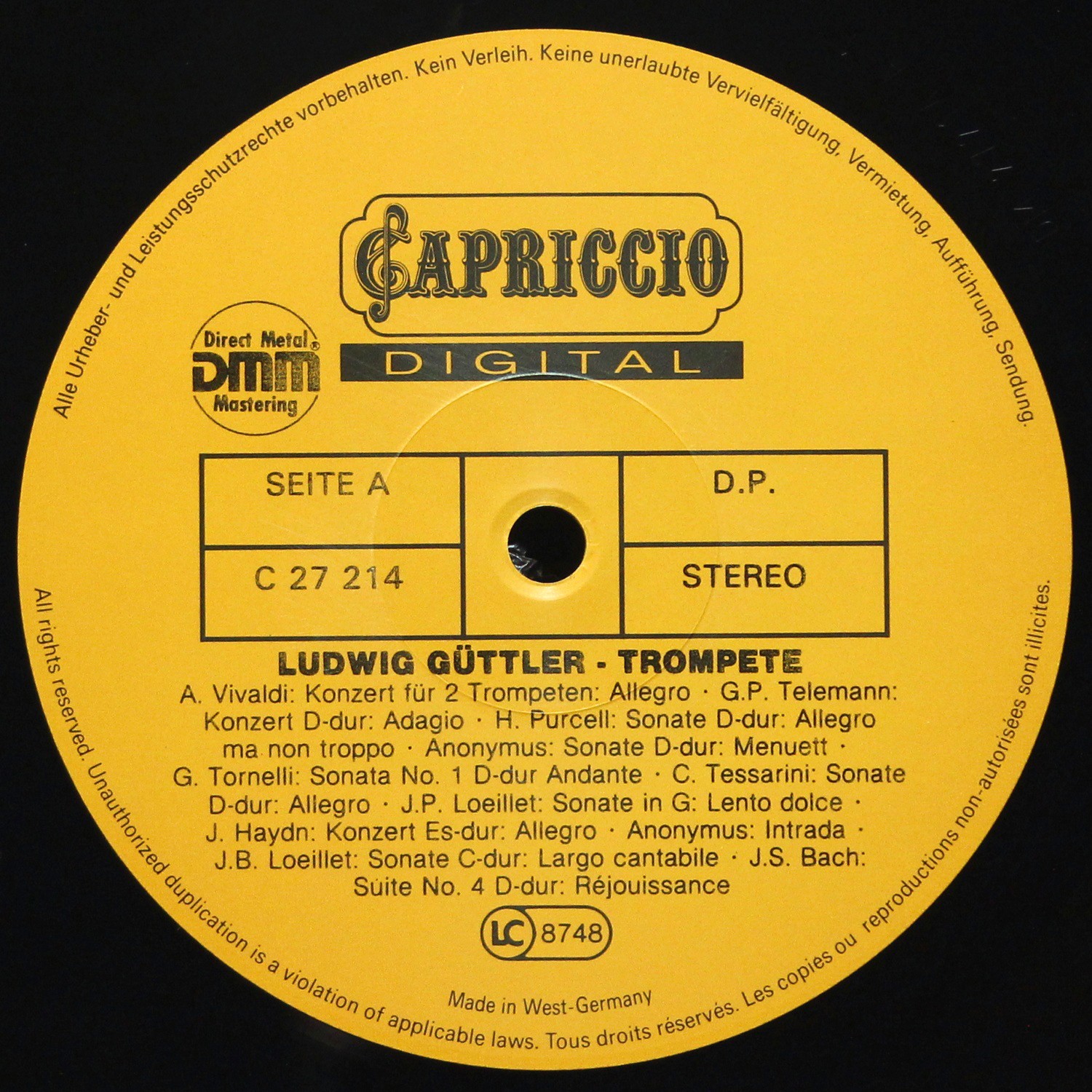 LP Ludwig Guttler — Trompete Trumpet фото 2