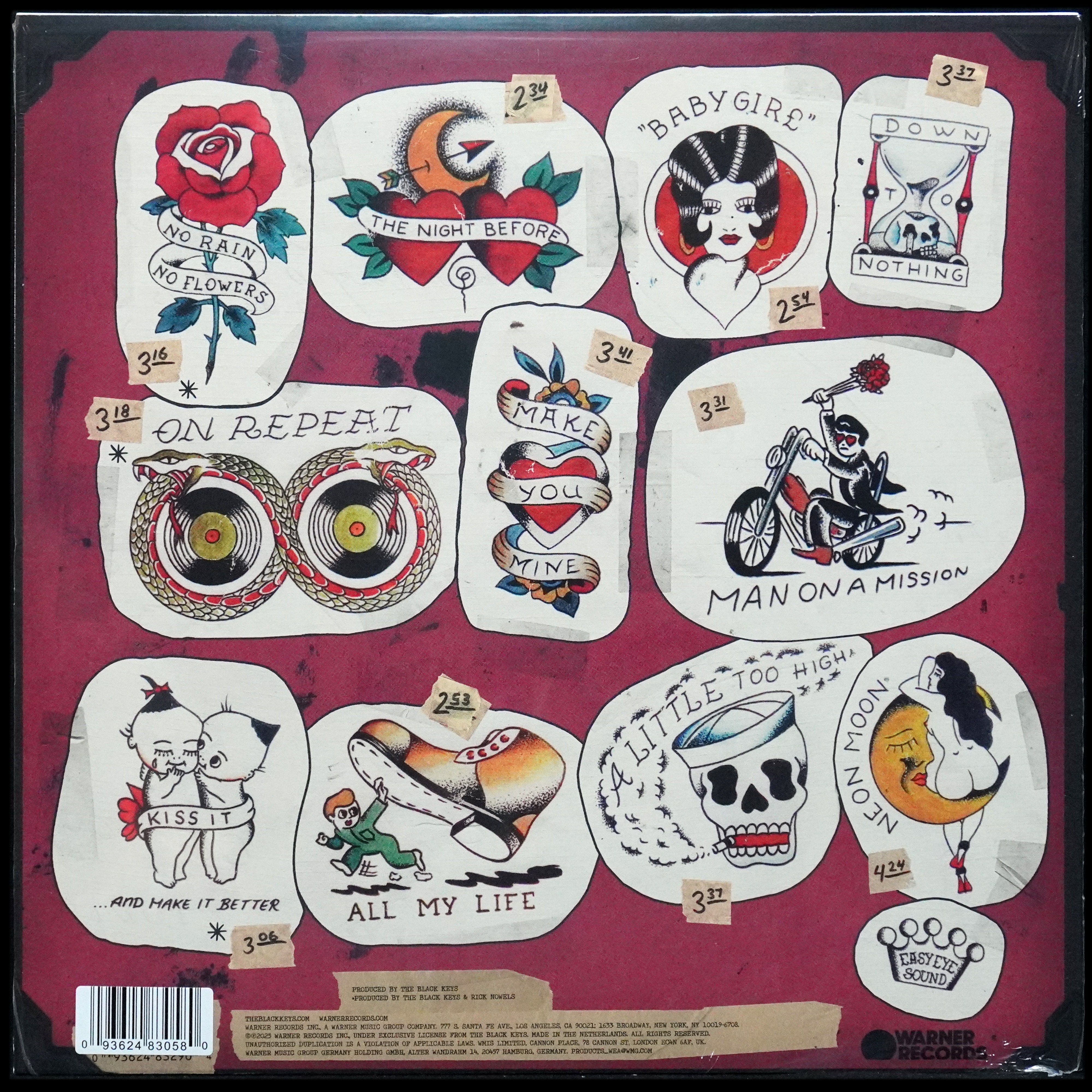 LP Black Keys — No Rain, No Flowers (red translucent vinyl) фото 2