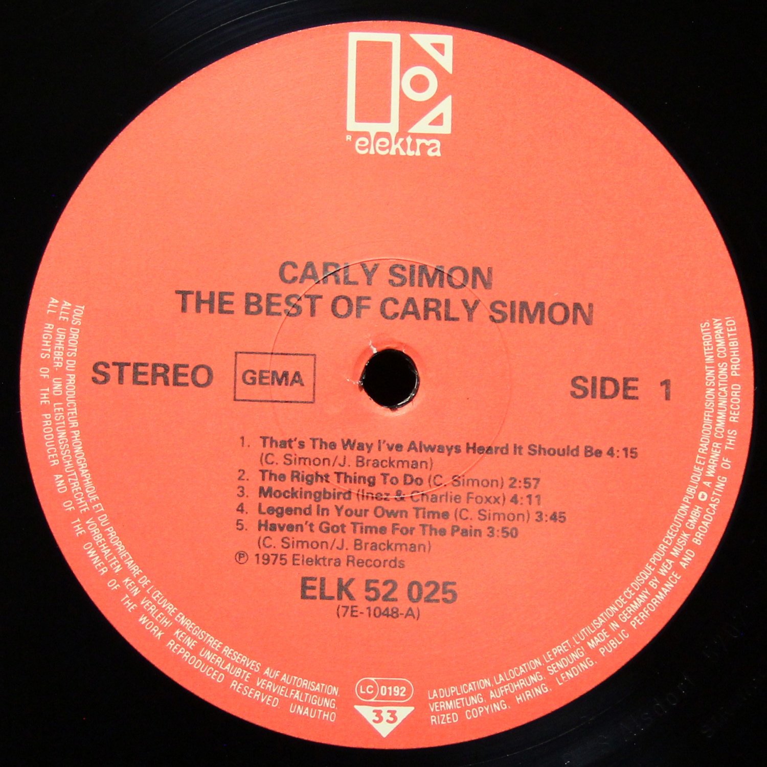 LP Carly Simon — Best Of Carly Simon фото 2
