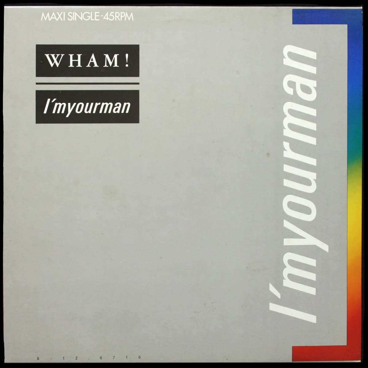 LP Wham! — I'm Your Man (макси сингл) фото