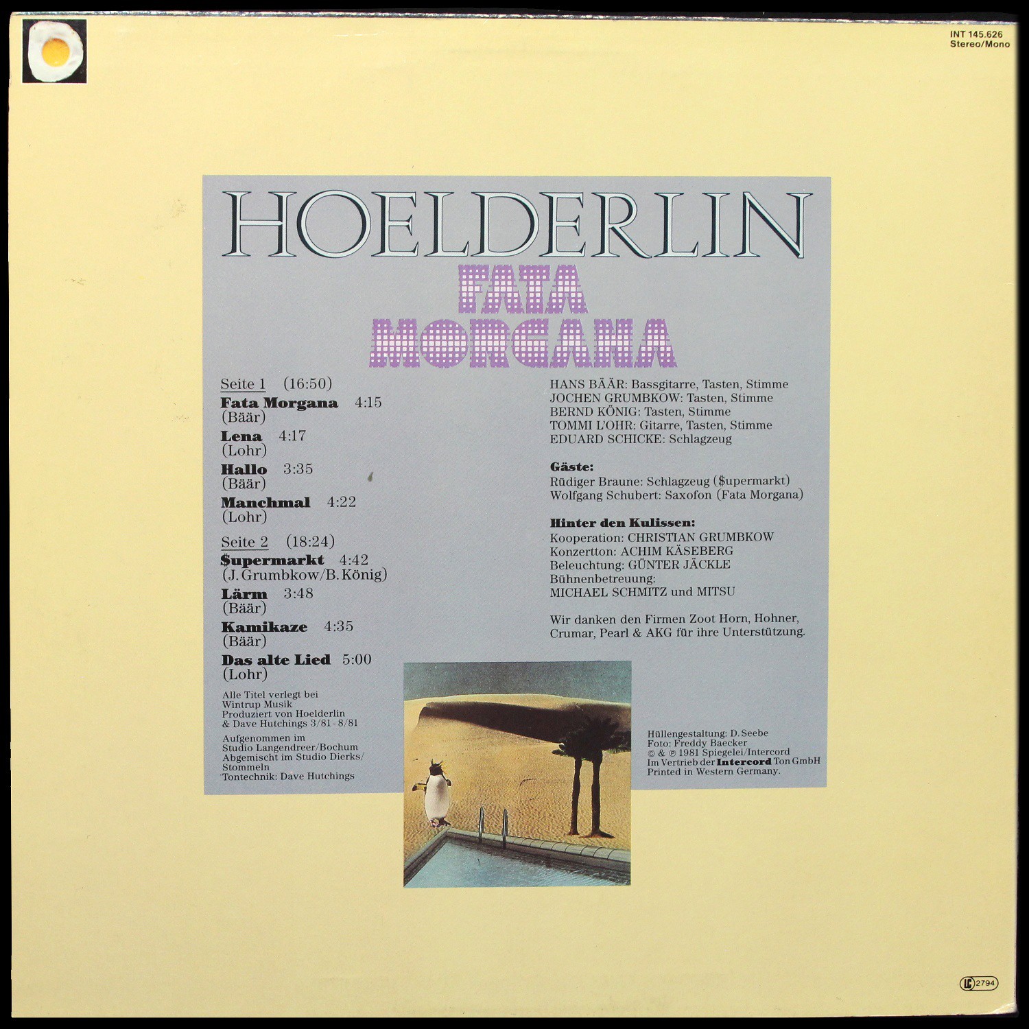 LP Hoelderlin — Fata Morgana фото 2