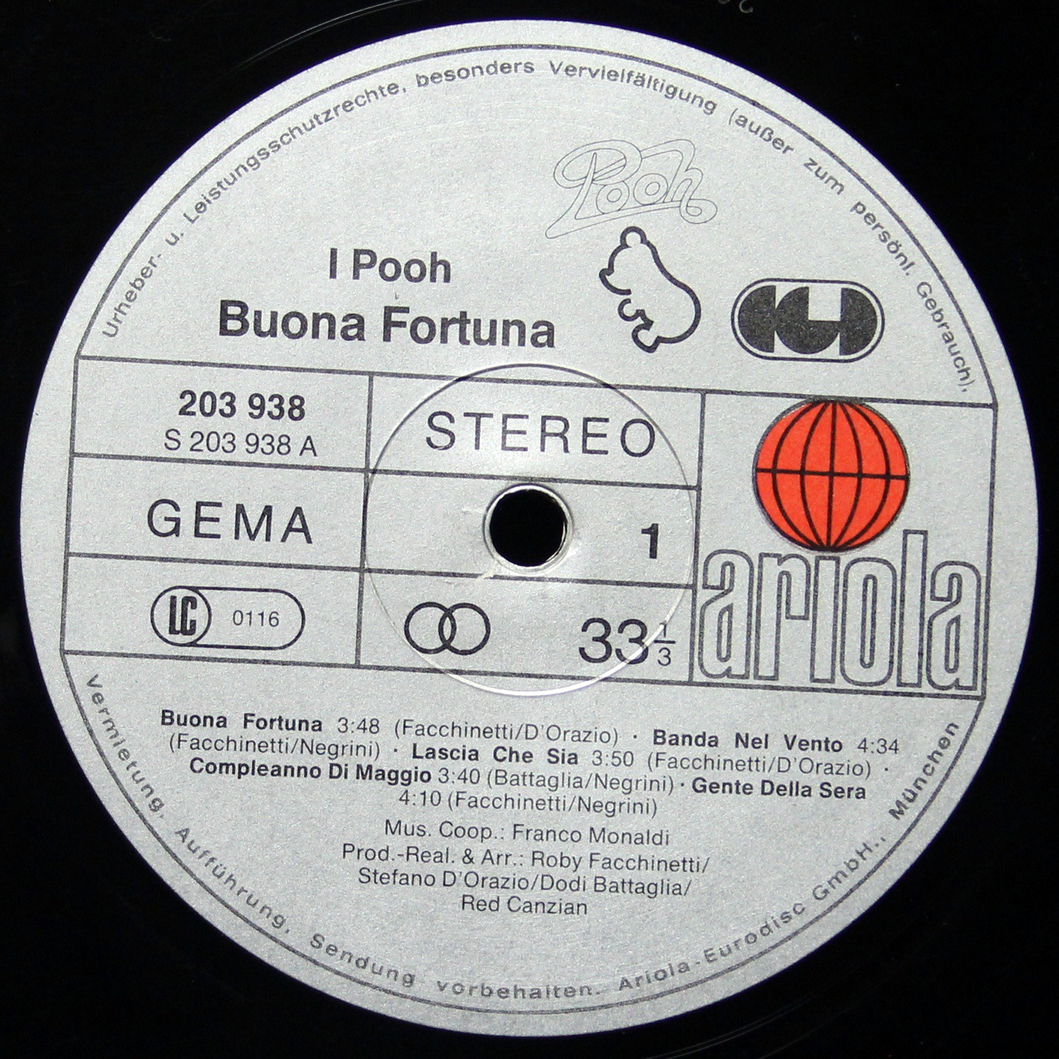 LP Pooh — Buona Fortuna фото 2