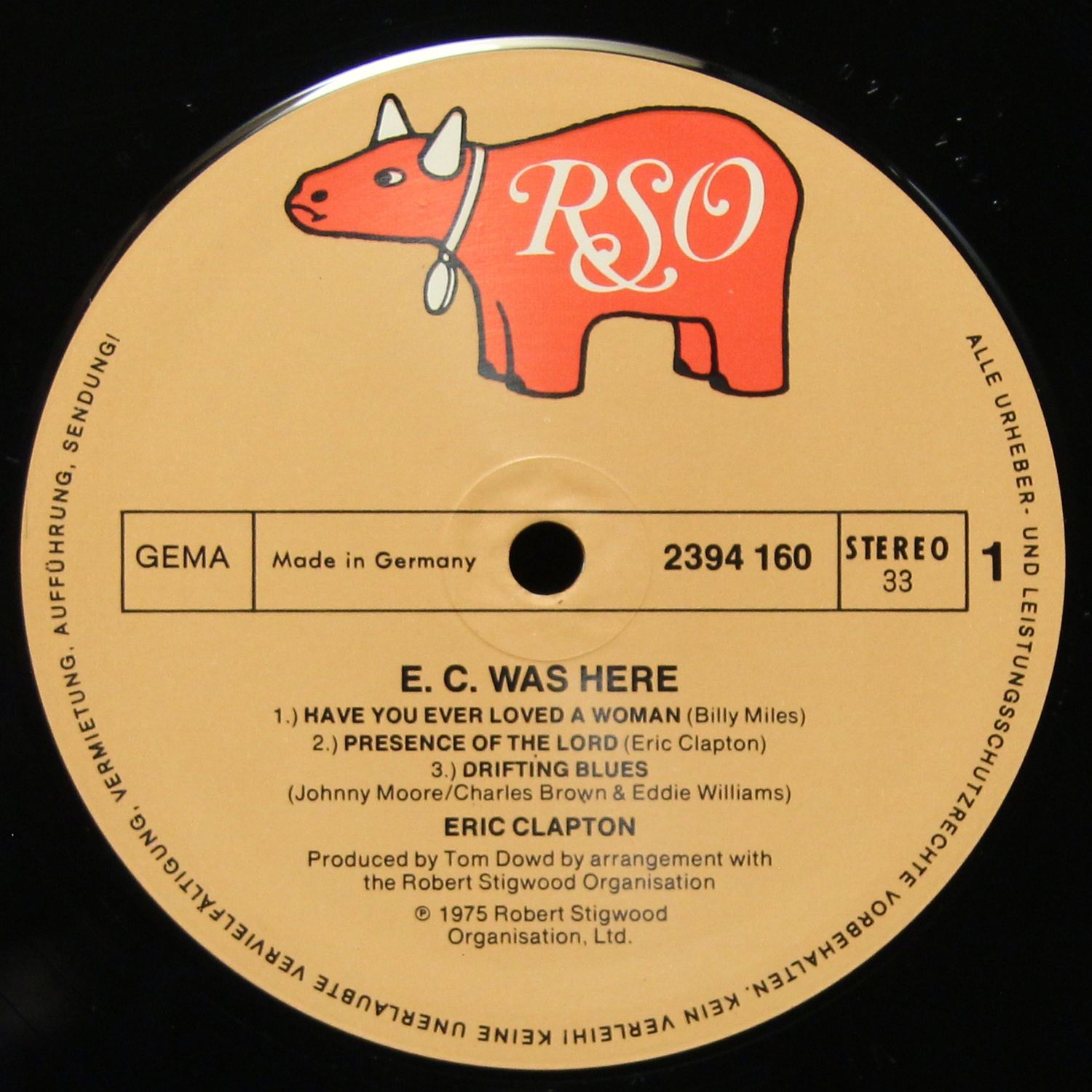 LP Eric Clapton — E.C. Was Here фото 2