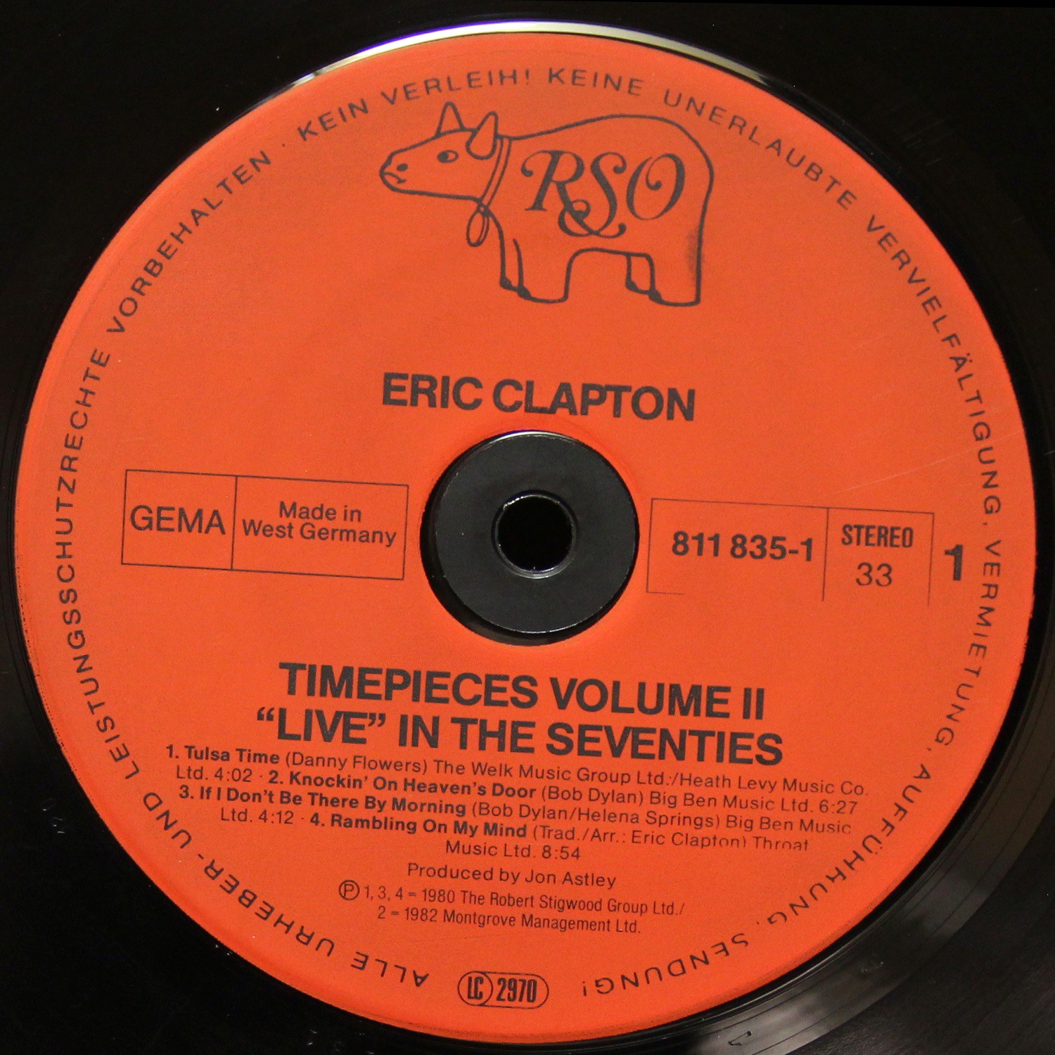 LP Eric Clapton — Timepieces Vol. II - Live In The Seventies фото 2