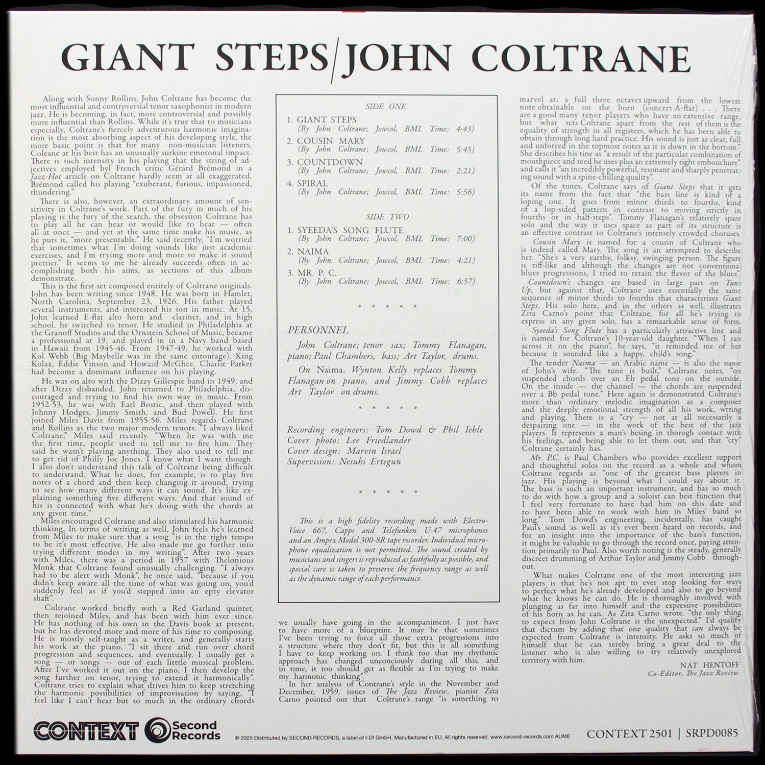 LP John Coltrane — Giant Steps фото 2