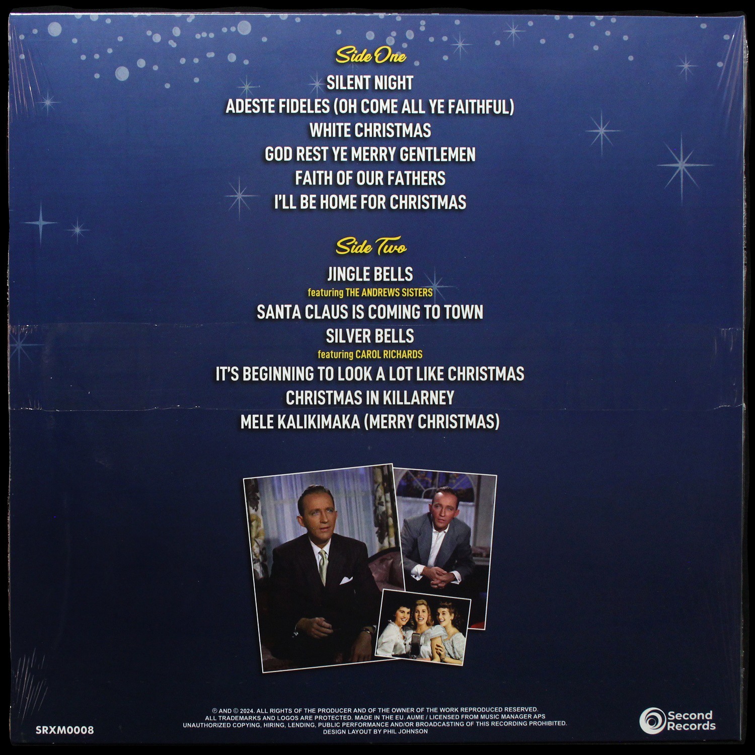 LP Bing Crosby — White Christmas (цветной винил) фото 2