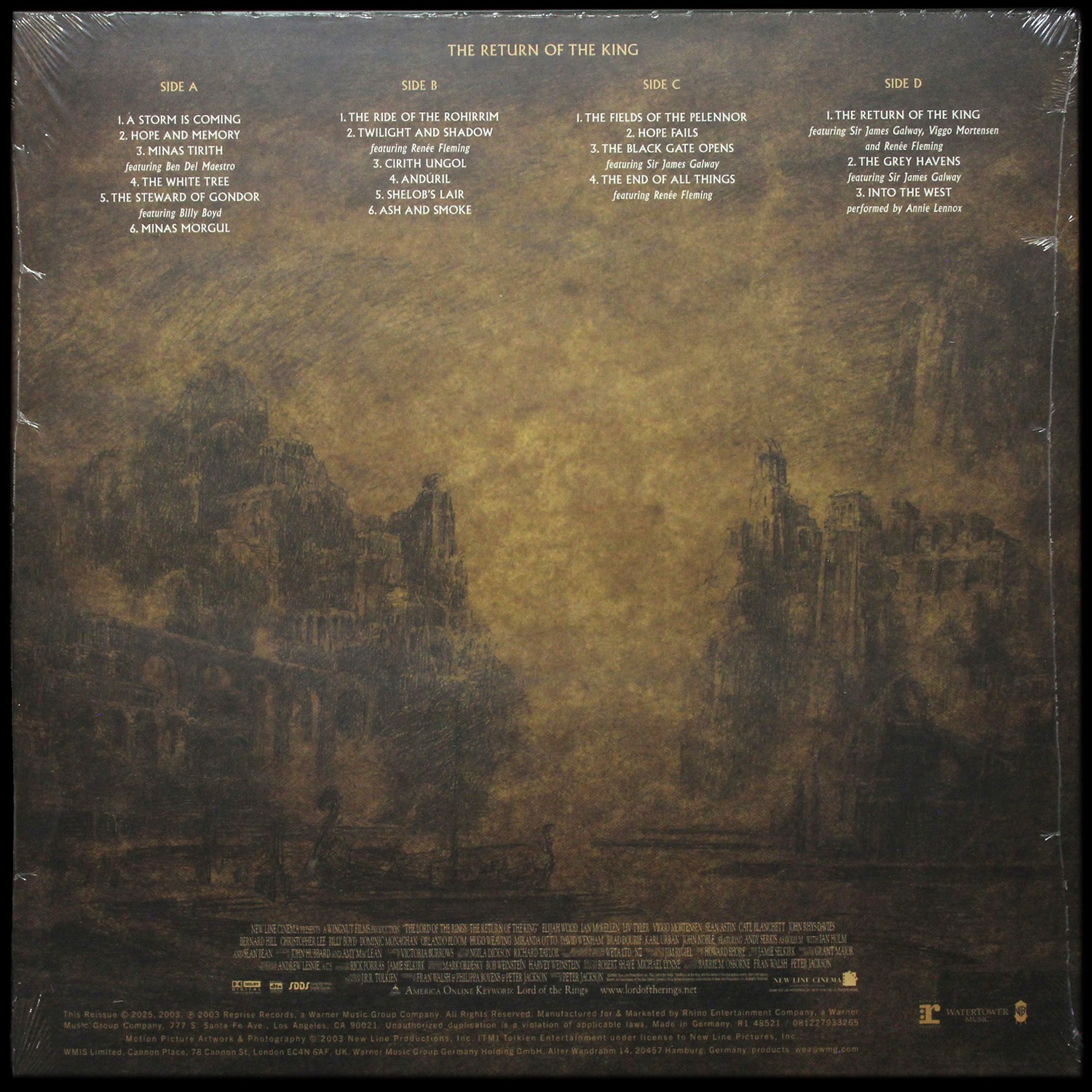 LP Howard Shore — Lord Of The Rings: Return Of The King (Original Motion Picture Soundtrack) (2LP) фото 2