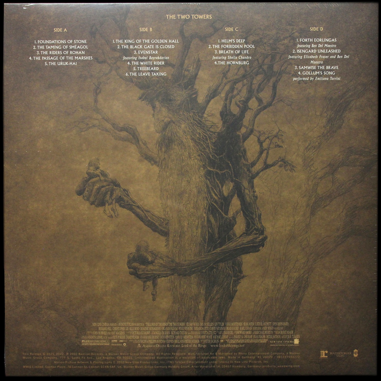 LP Howard Shore — Lord Of The Rings: Two Towers (Original Motion Picture Soundtrack) (2LP) фото 2