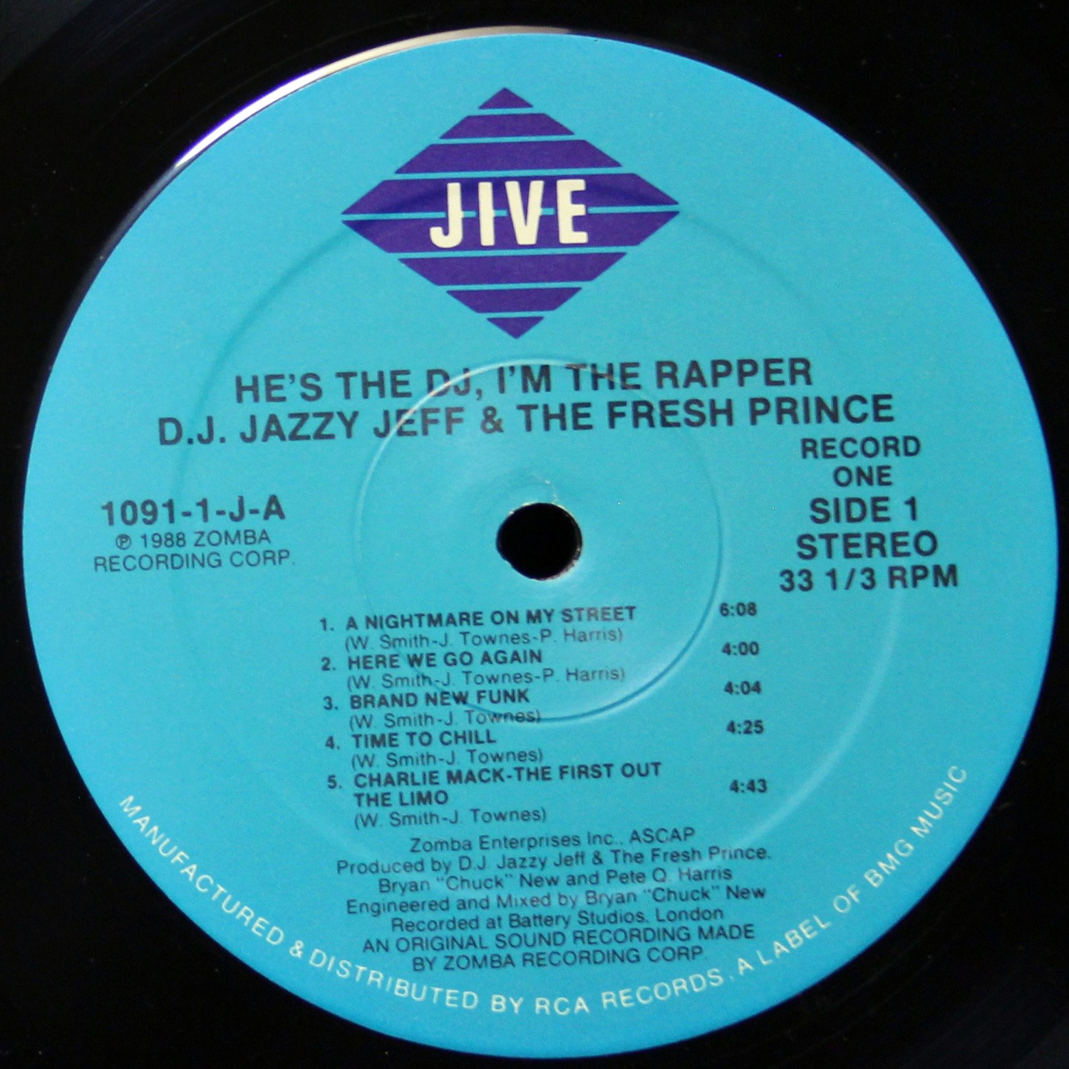 LP DJ Jazzy Jeff & The Fresh Prince — He's The DJ, I'm The Rapper (2LP) фото 3
