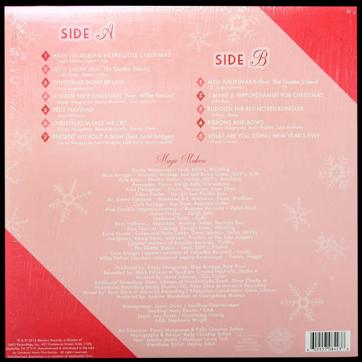 LP Kacey Musgraves — A Very Kacey Christmas (цветной винил) фото 2