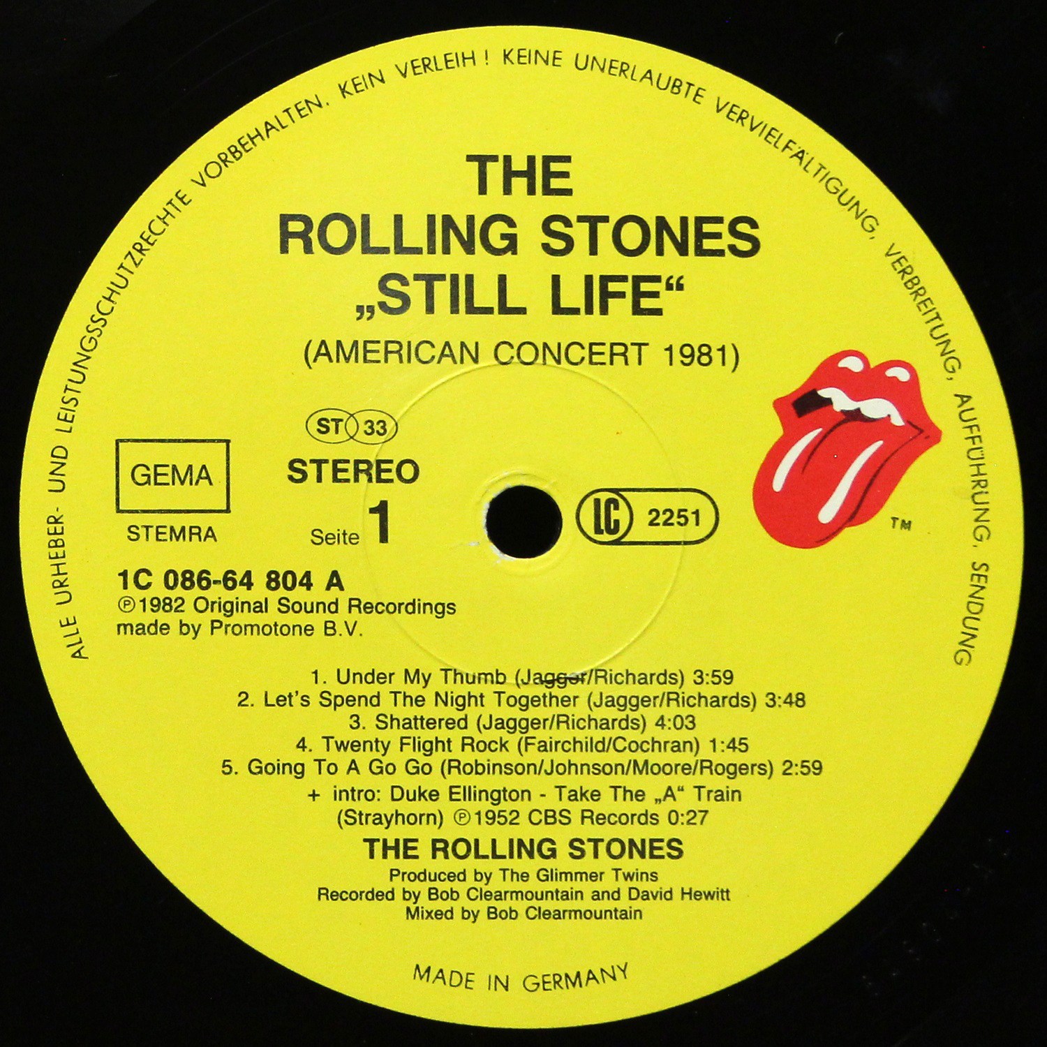 LP Rolling Stones — Still Life (American Concert 1981) фото 3