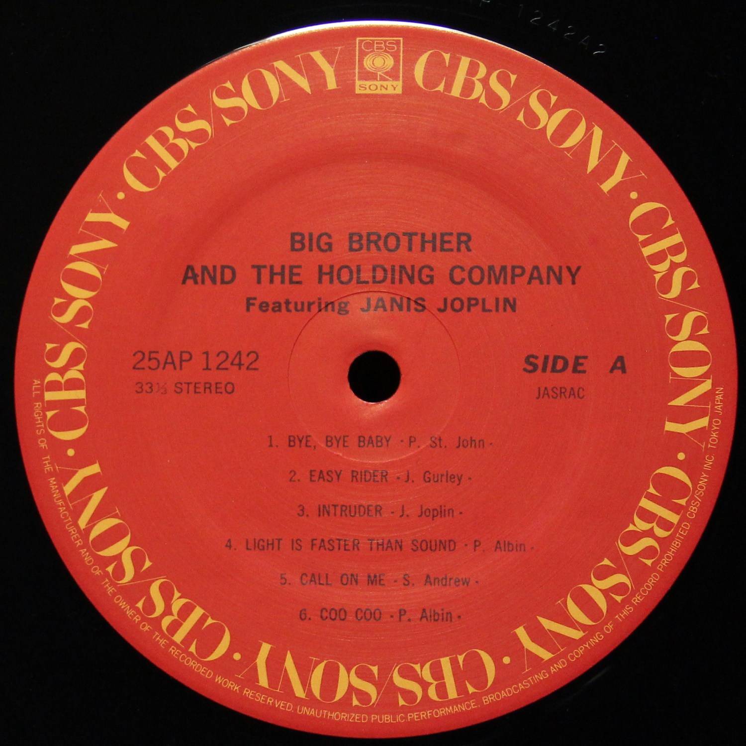 LP Big Brother & Holding Company — Big Brother & Holding Company фото 3