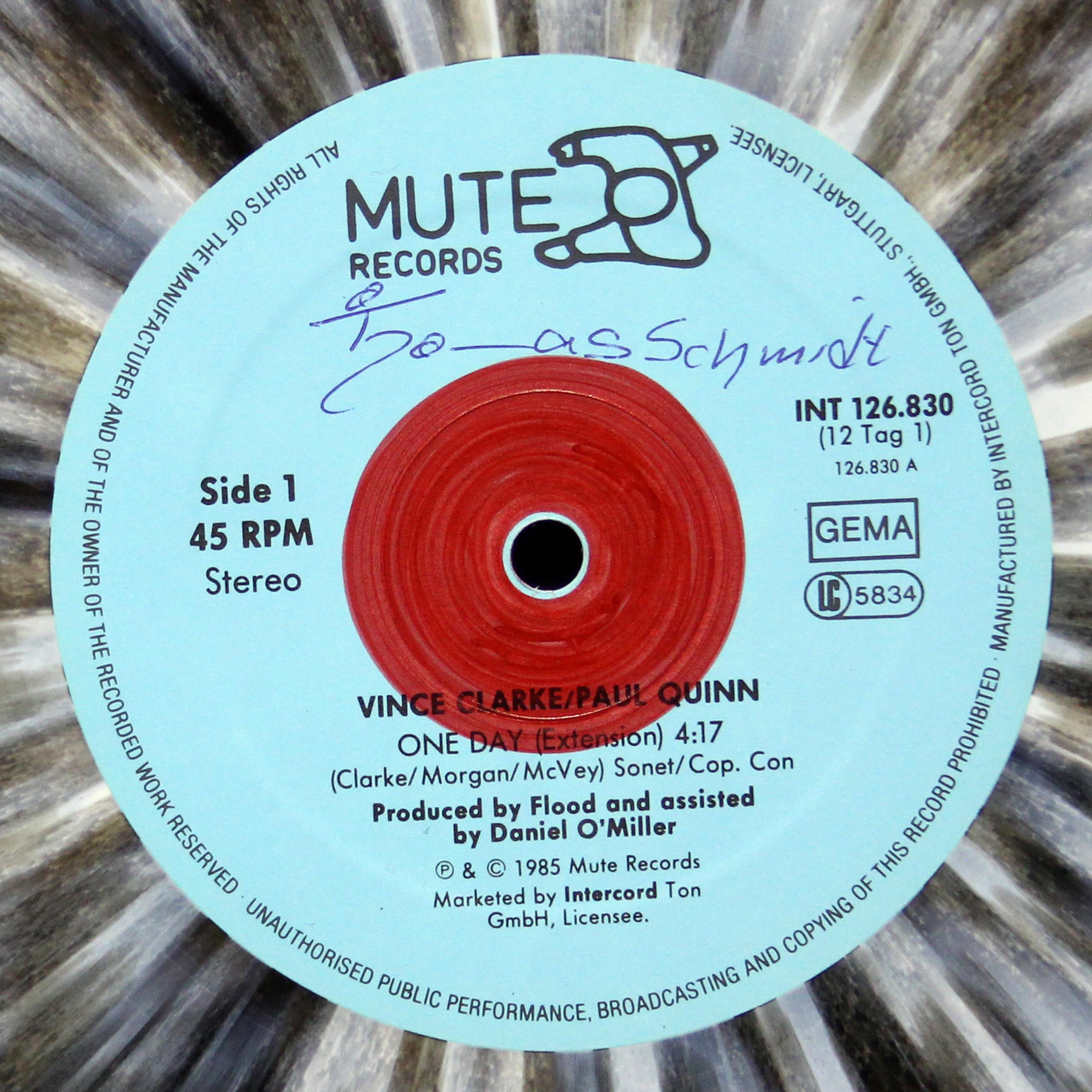 LP Vince Clarke — One Day (Extension) (цветной винил,  макси сингл) фото 2