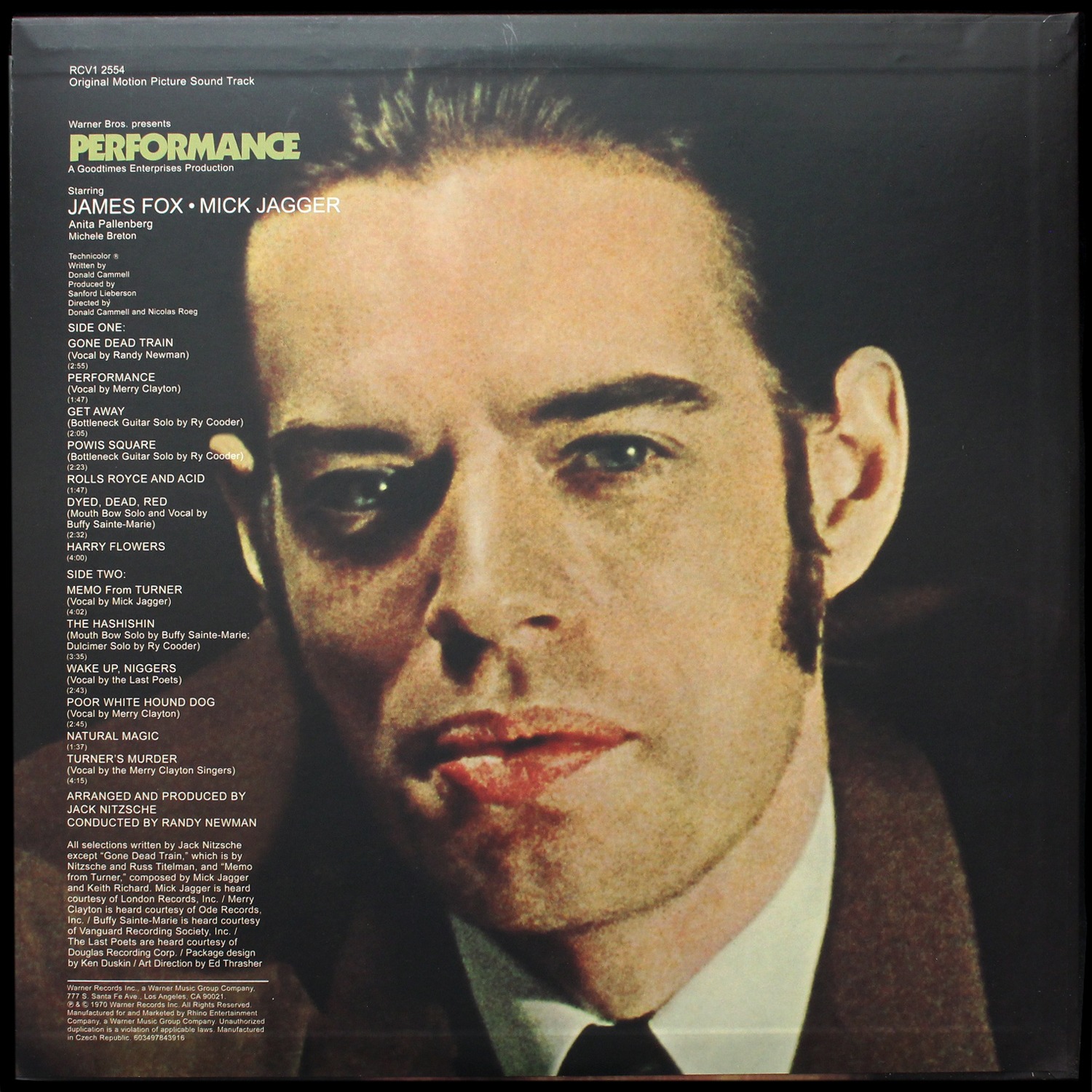 LP V/A — Performance: Original Motion Picture Sound Track (цветной винил) фото 2