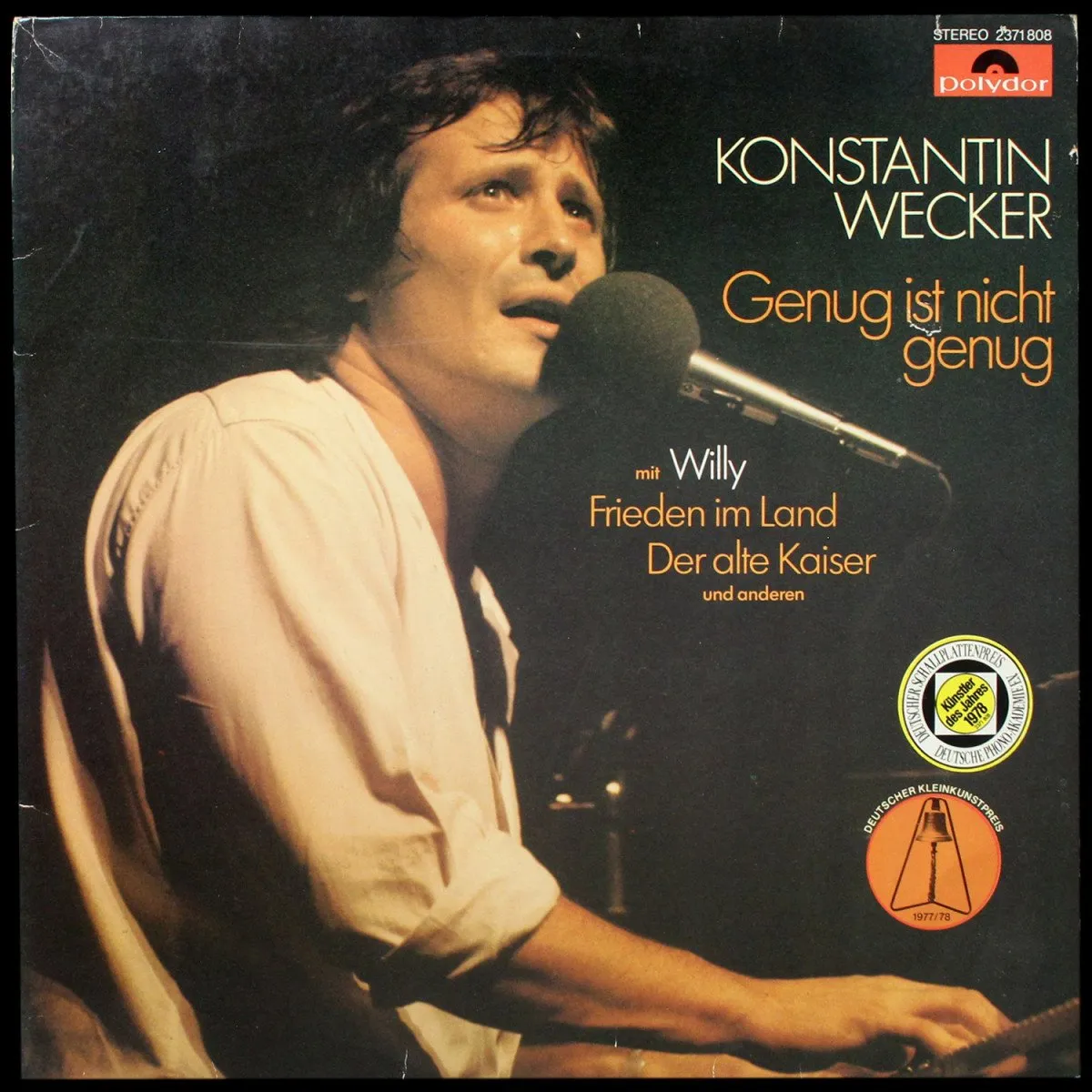 LP Konstantin Wecker — Genug Ist Nicht Genug фото