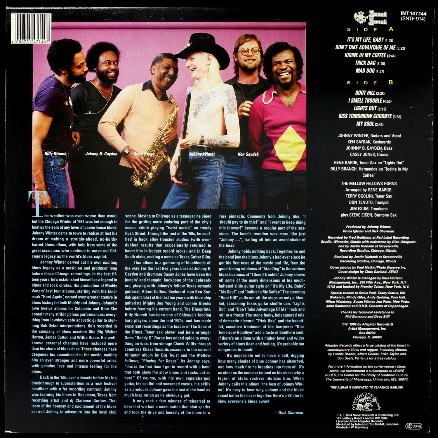 LP Johnny Winter — Guitar Slinger фото 2