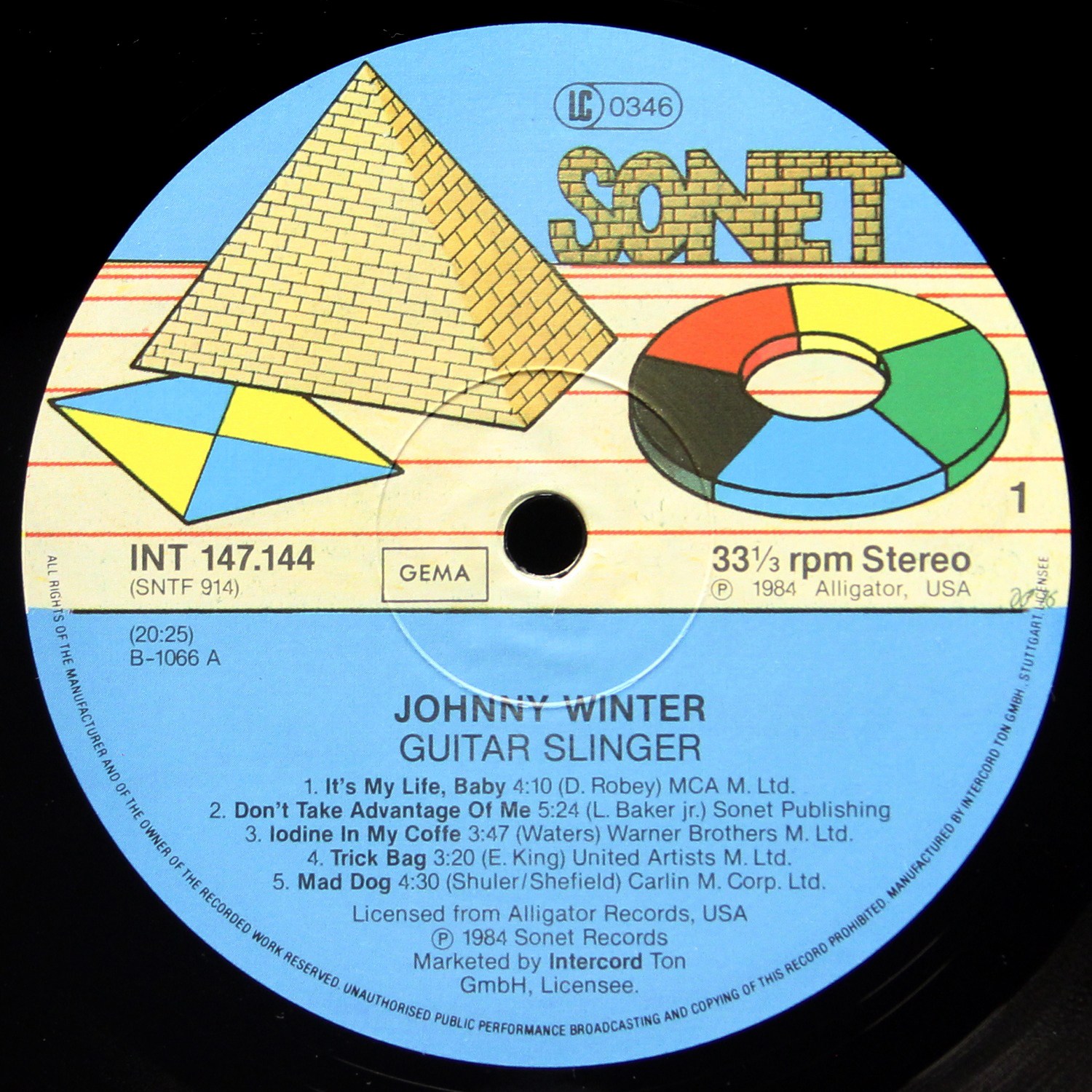 LP Johnny Winter — Guitar Slinger фото 3