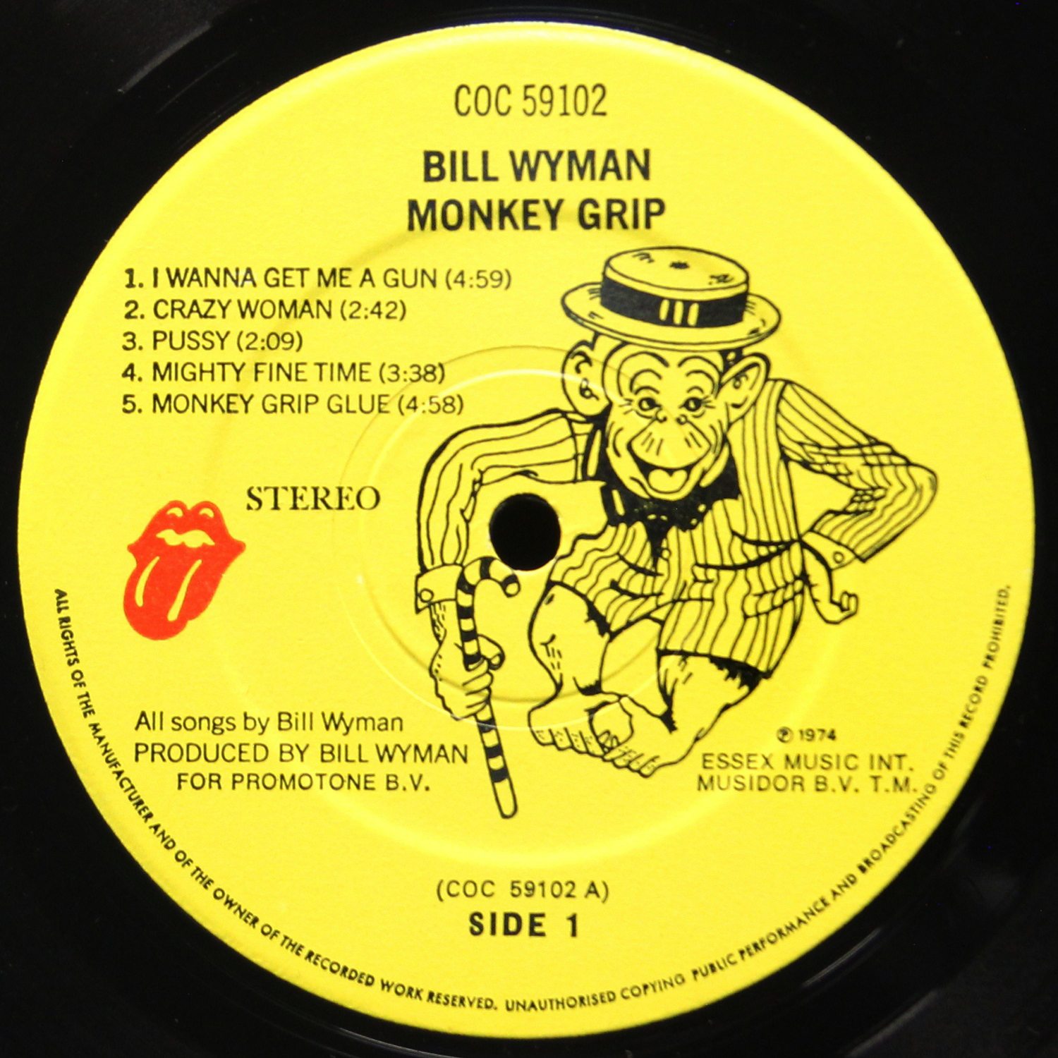 LP Bill Wyman — Monkey Grip фото 3