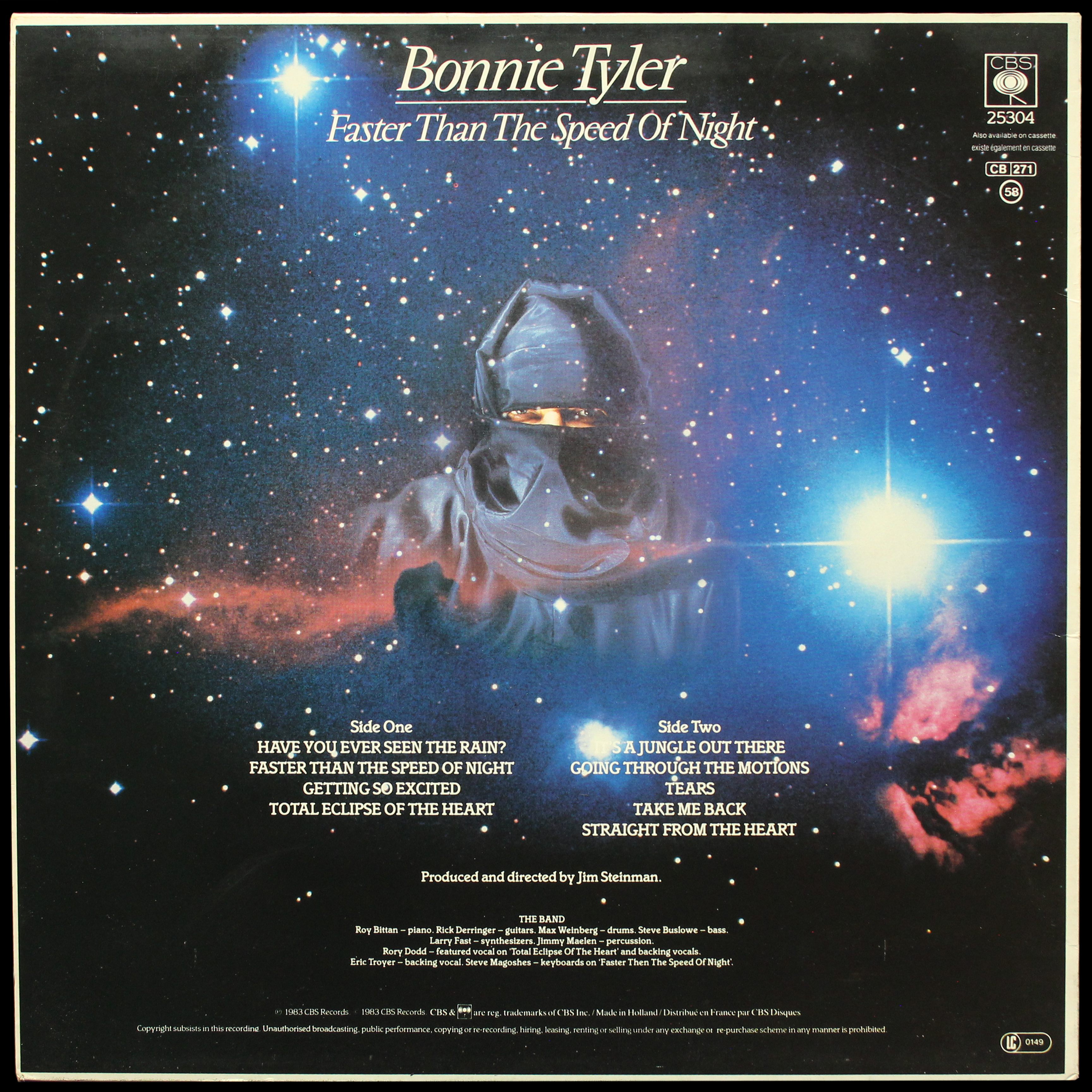 LP Bonnie Tyler — Faster Than The Speed Of Night фото 2