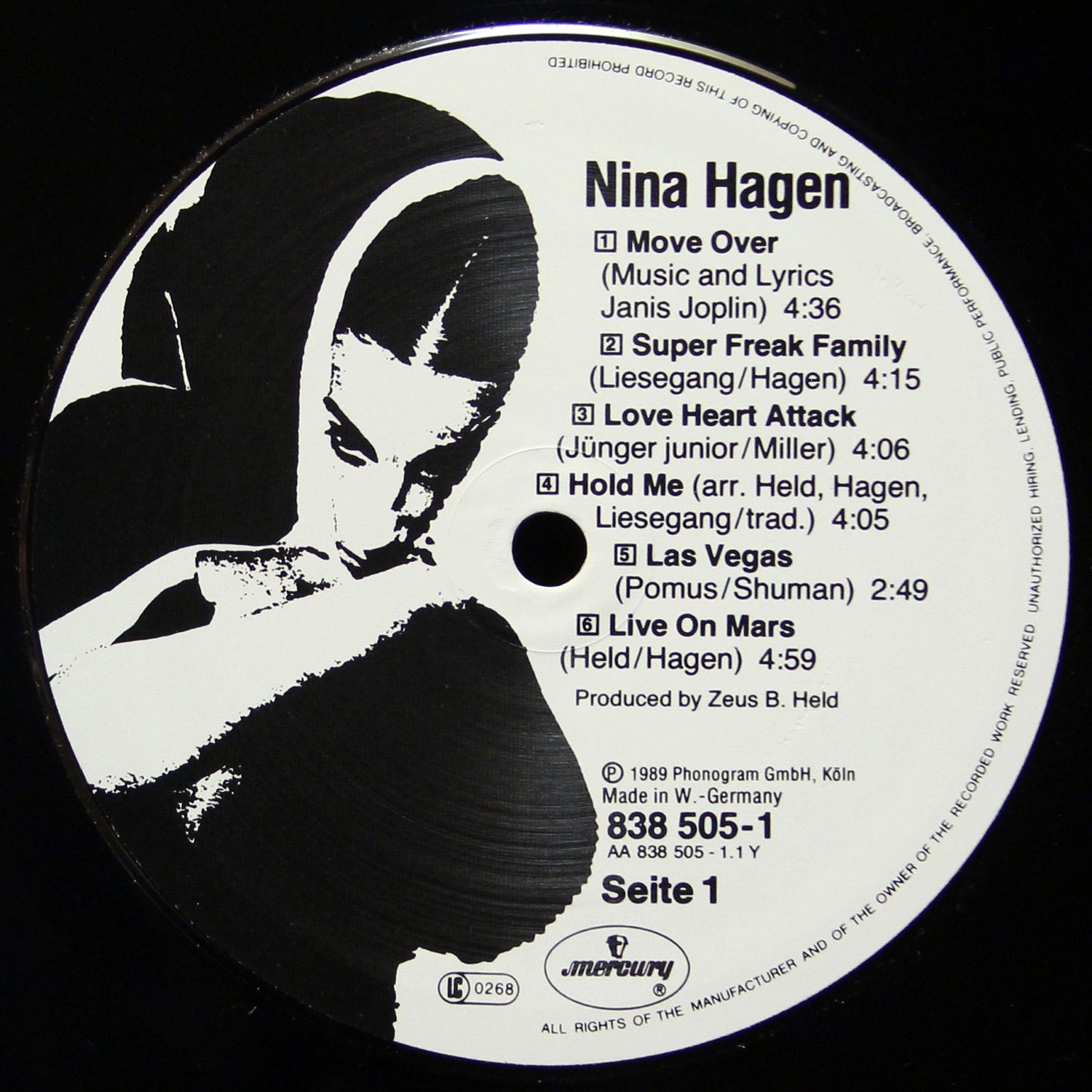 LP Nina Hagen — Nina Hagen фото 2