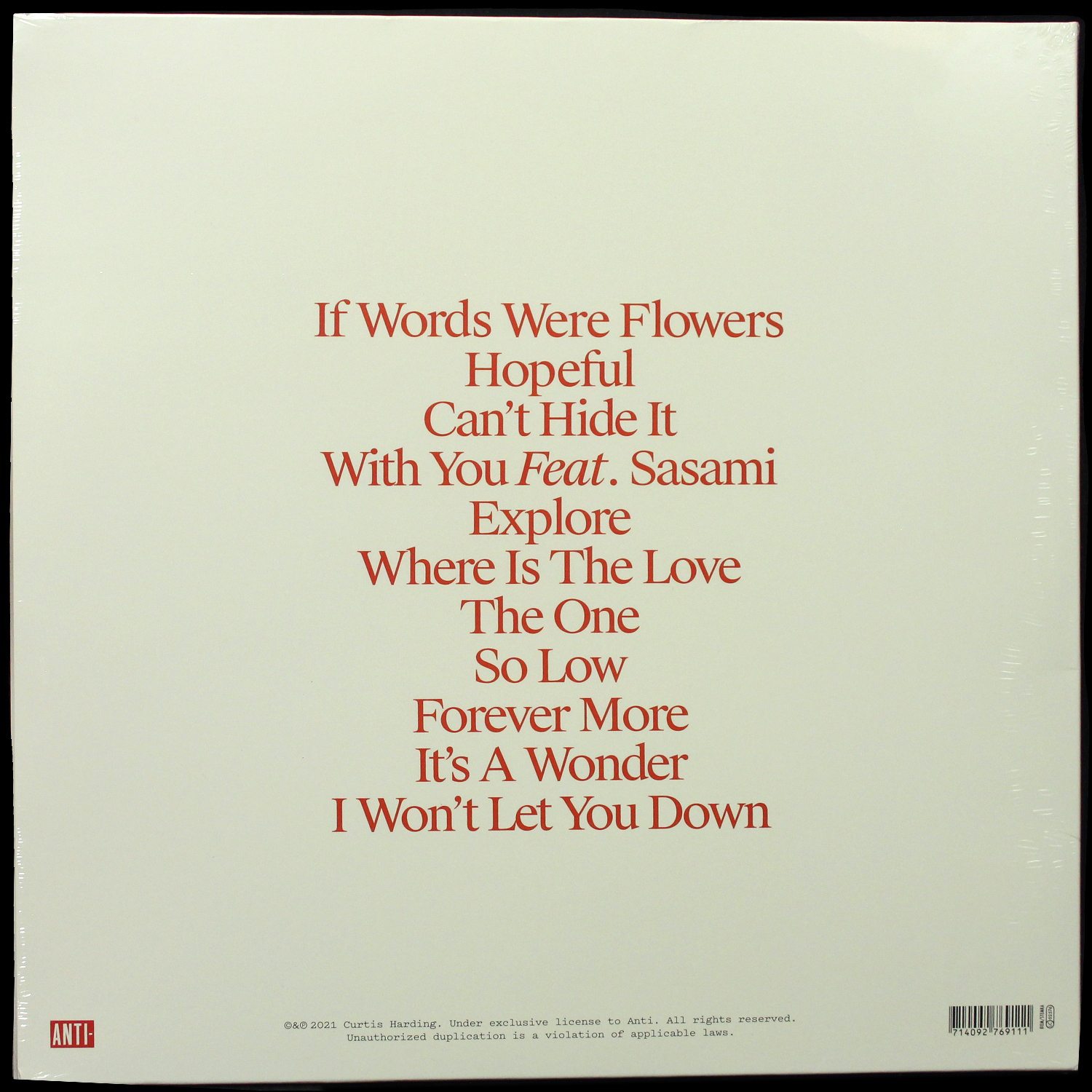 LP Curtis Harding — If Words Were Flowers фото 2