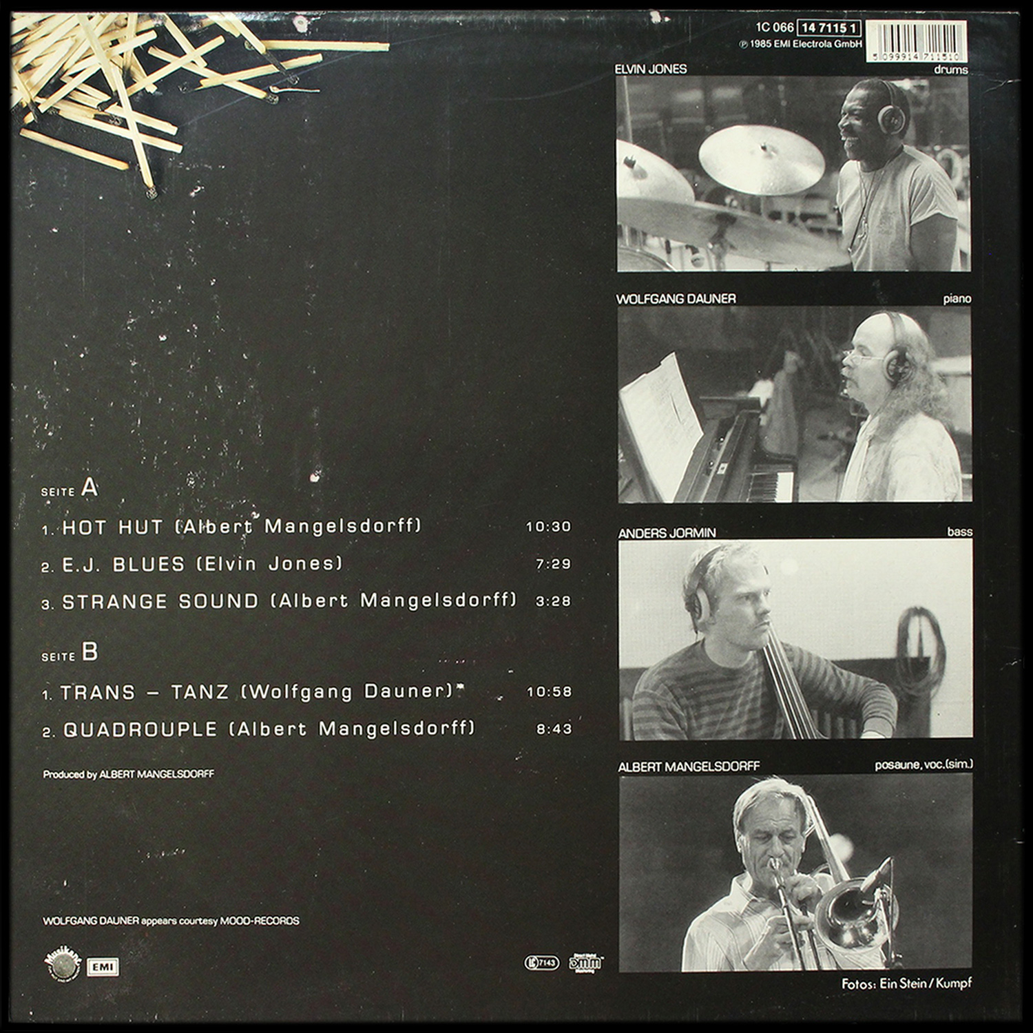 LP Albert Mangelsdorff — Hot Hut фото 2