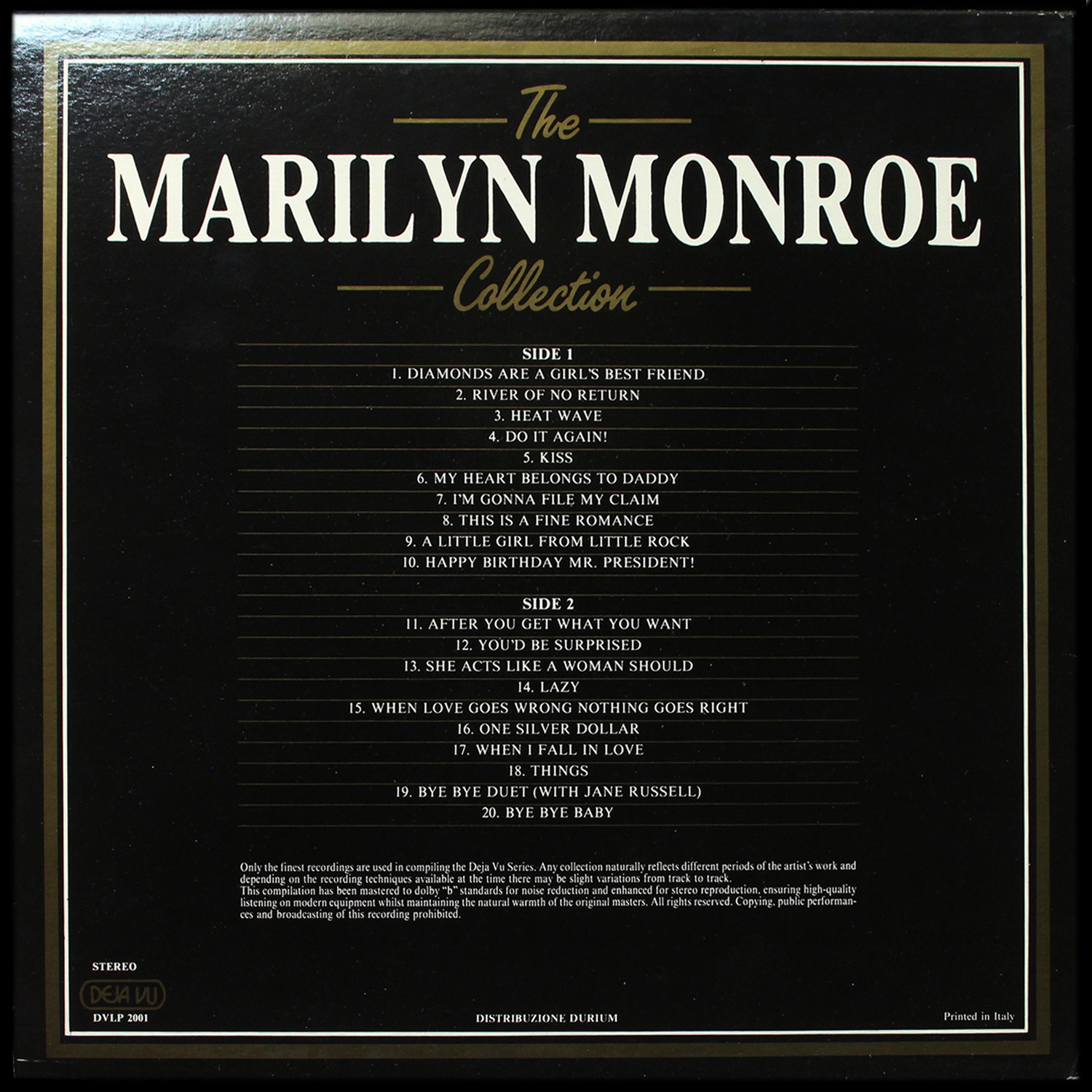 LP Marilyn Monroe — Marilyn Monroe Collection фото 2