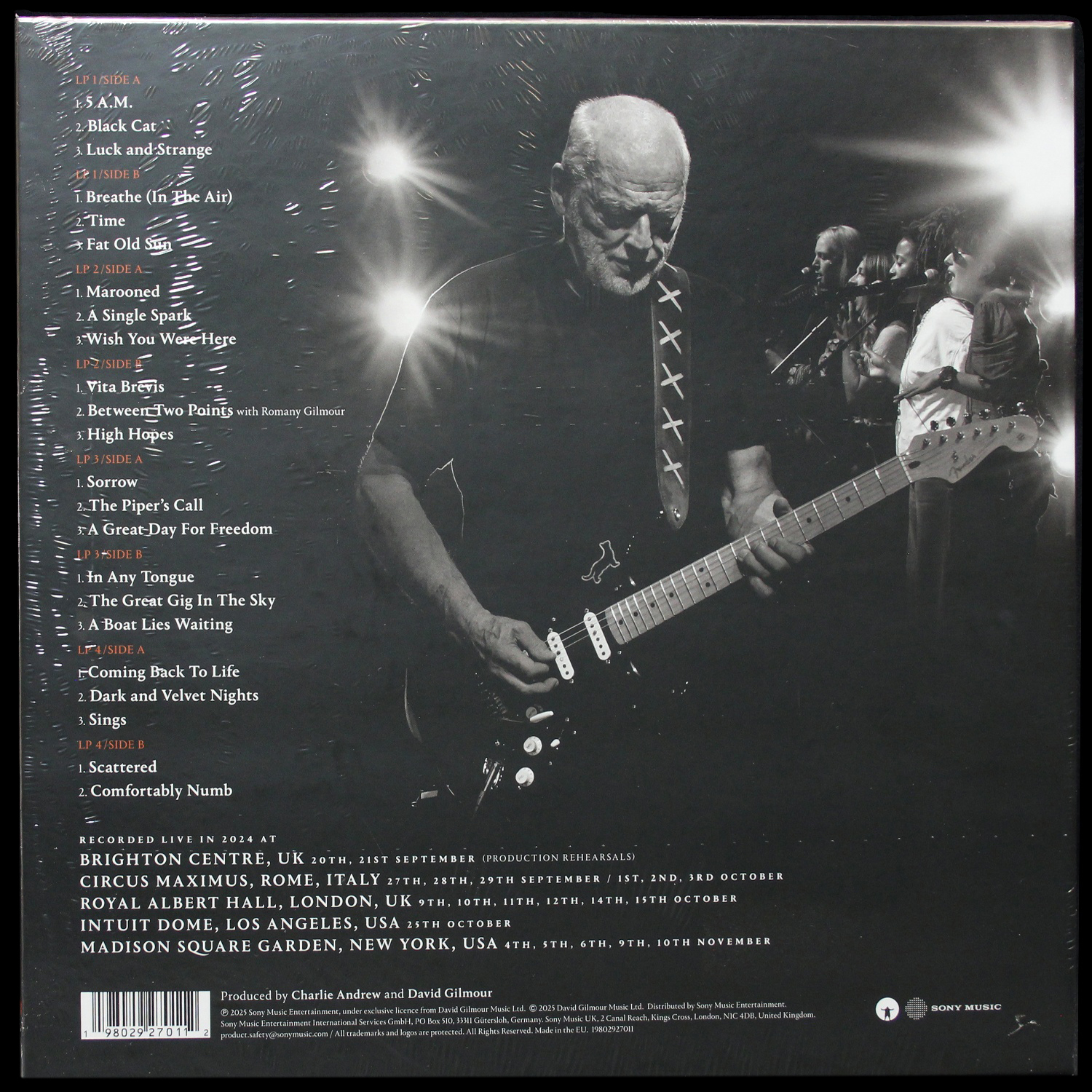 LP David Gilmour — The Luck And Strange Concerts (4LP-Box,  + буклет) фото 2