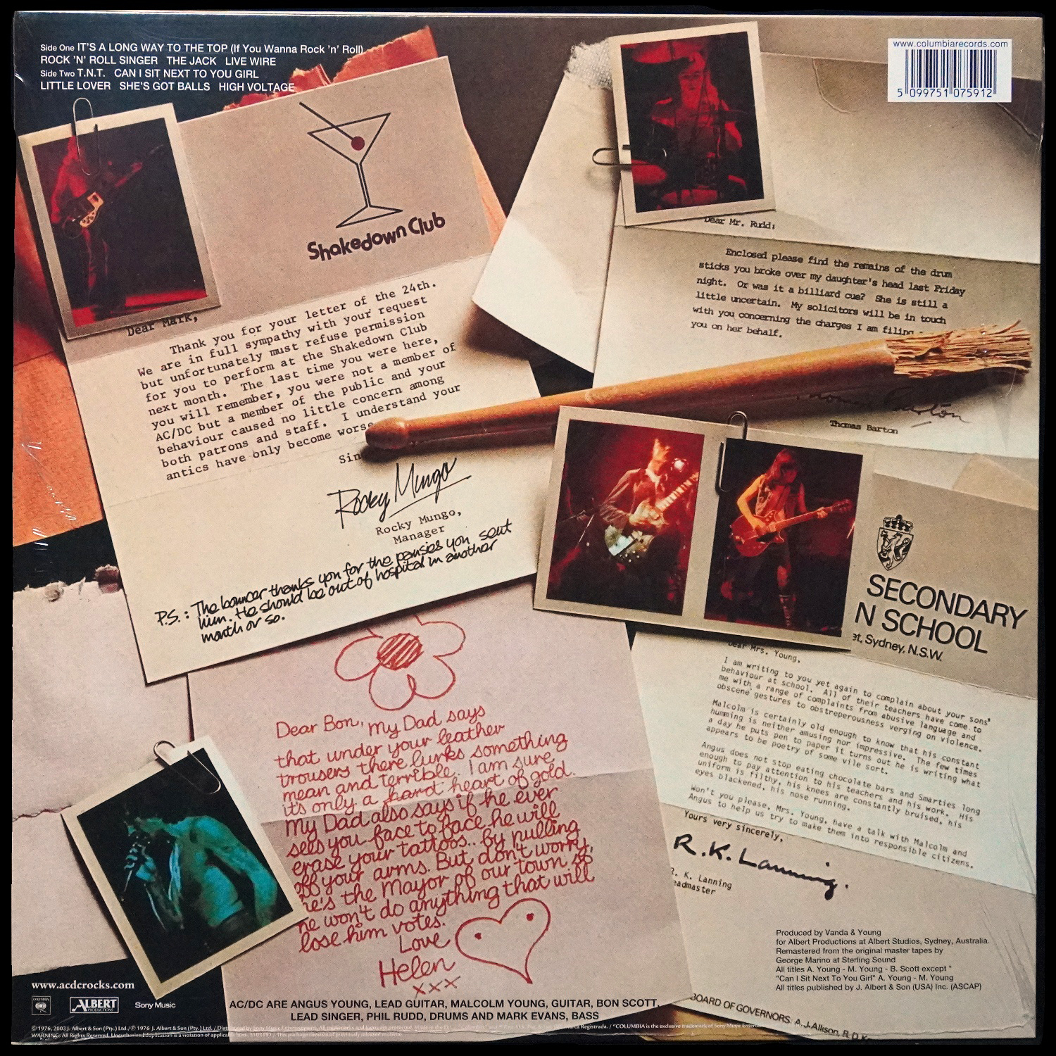 LP AC/DC — High Voltage фото 2