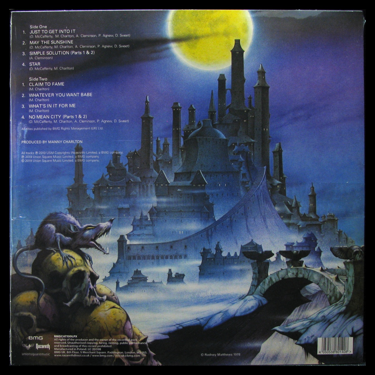 LP Nazareth — No Mean City (цветной винил) фото 2